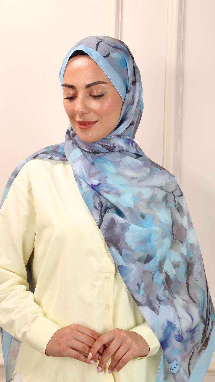 Desenli Pamuk Vual Şal Arin Desen-1