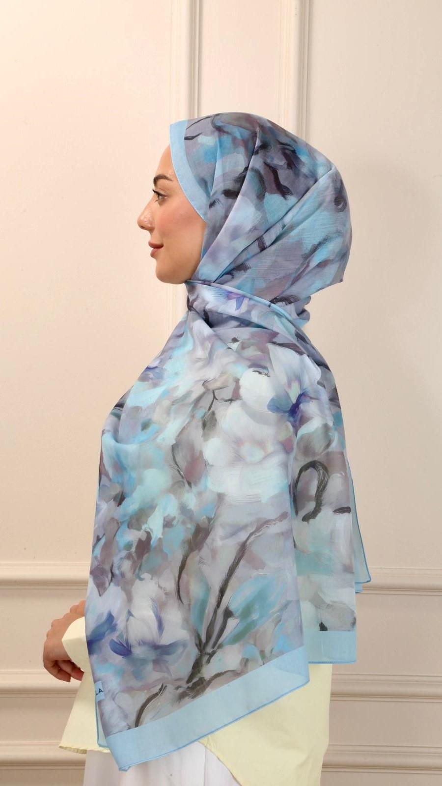 Desenli Pamuk Vual Şal Arin Desen-1