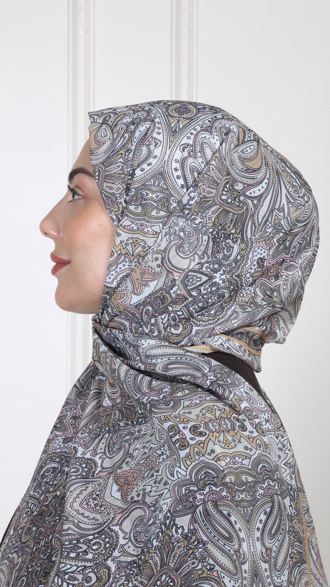 Desenli Pamuk Vual Şal