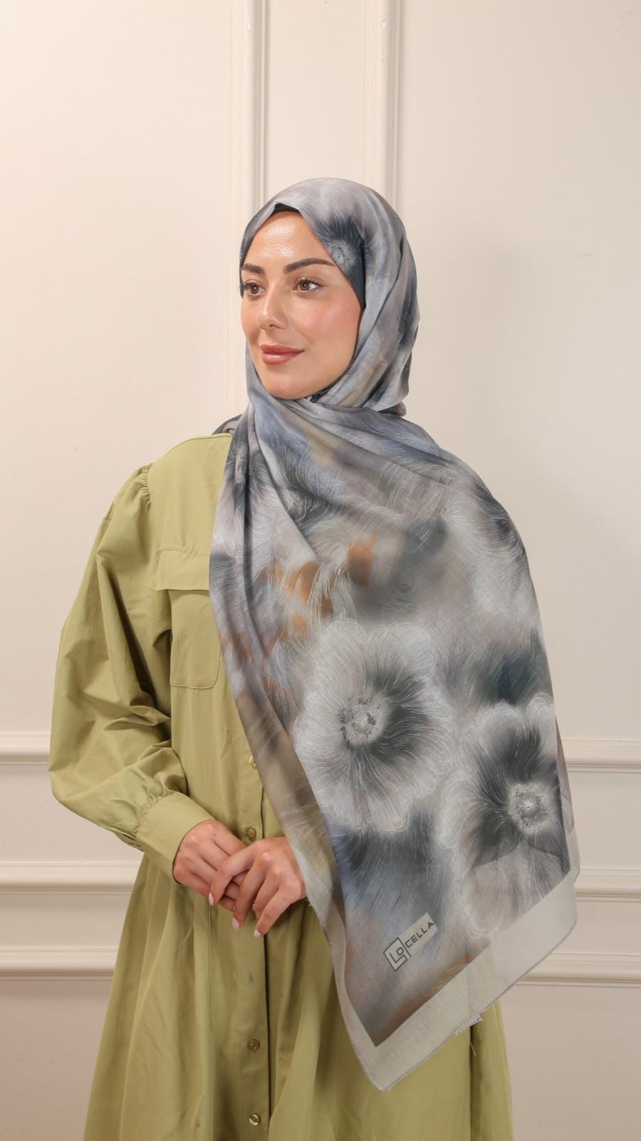 Desenli Pamuk Vual Şal Çakıl-3