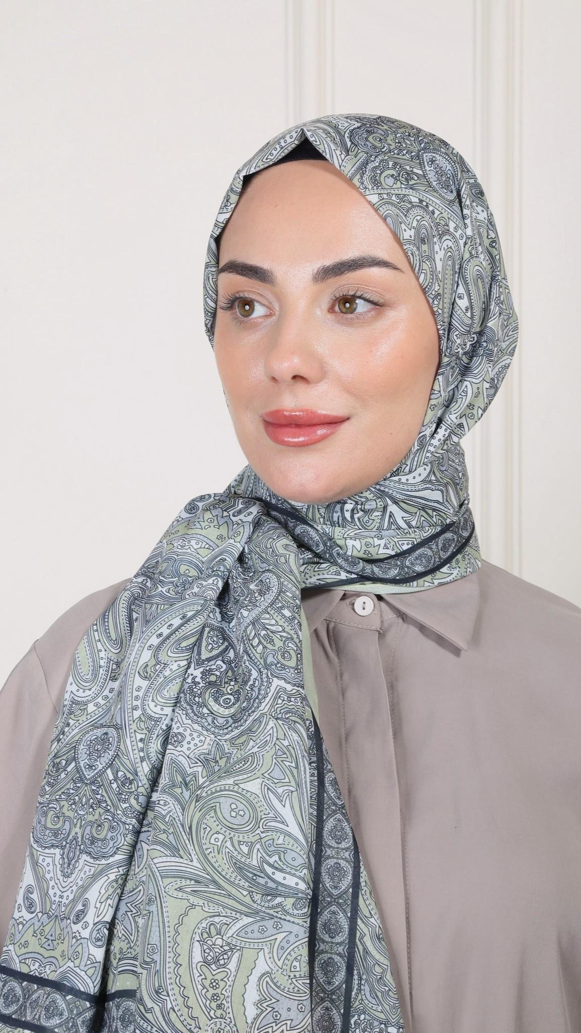 Desenli Pamuk Vual Şal