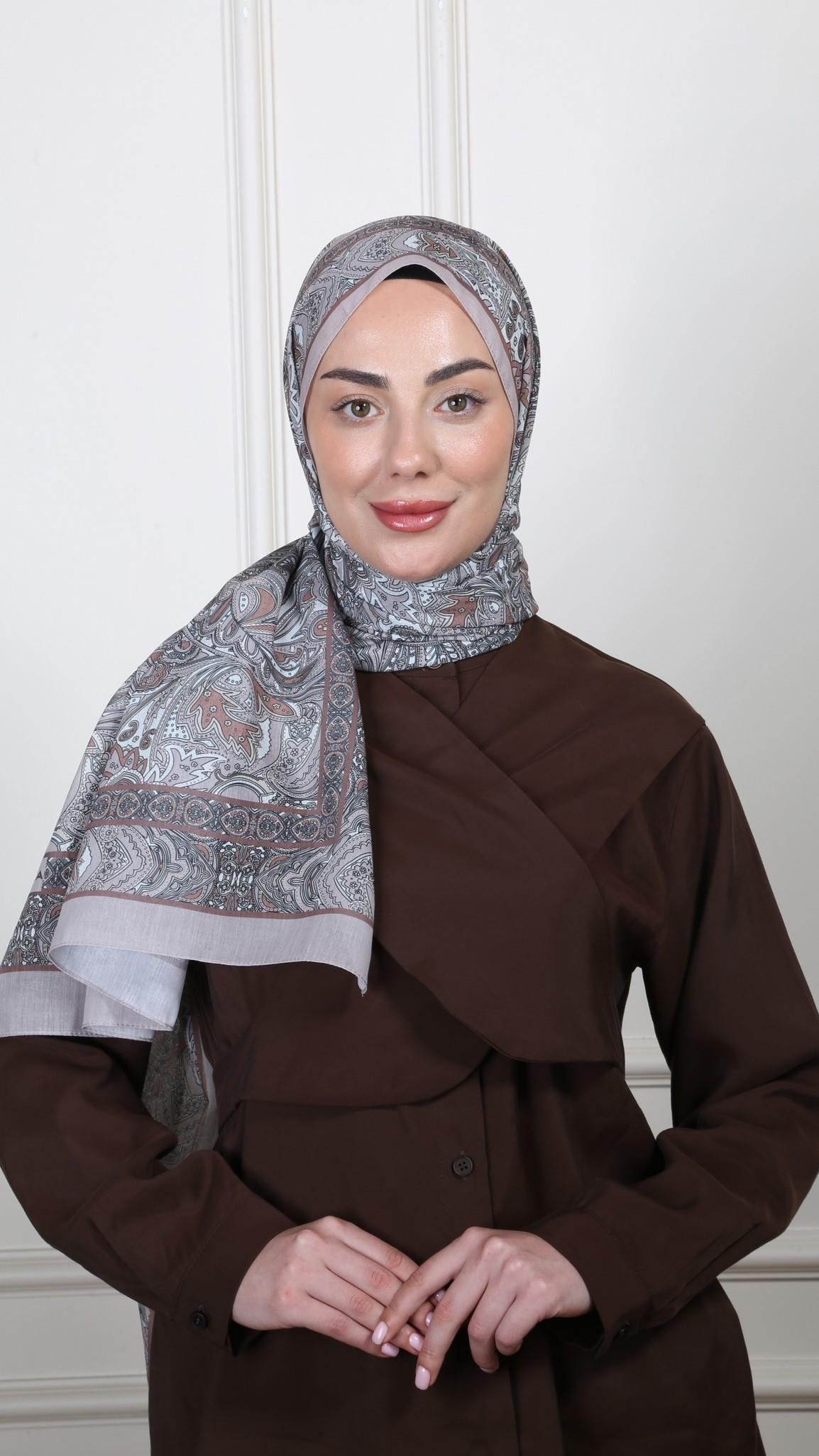 Desenli Pamuk Vual Şal