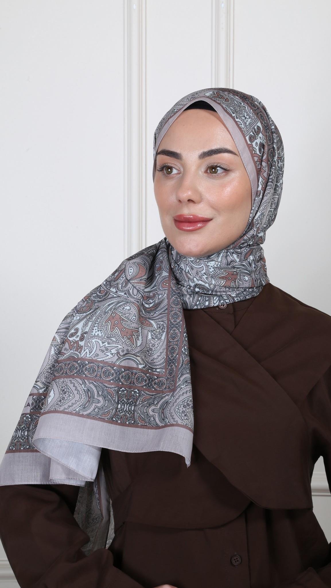 Desenli Pamuk Vual Şal