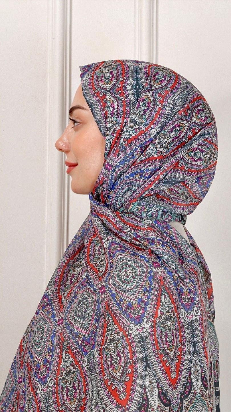 Desenli Pamuk Vual Şal