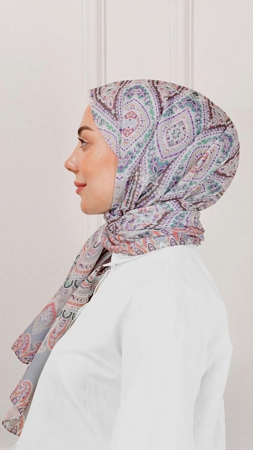 Desenli Pamuk Vual Şal