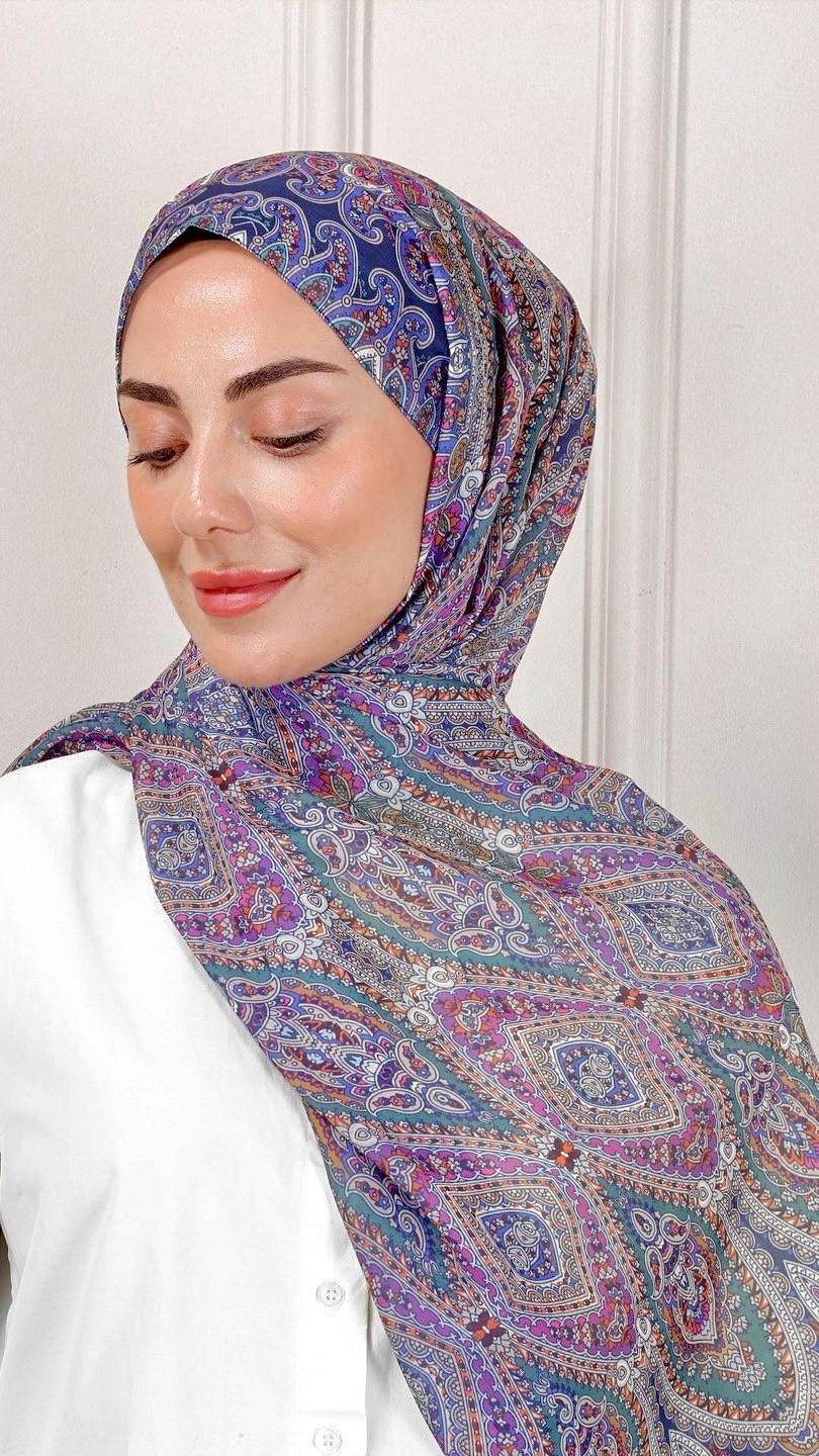 Desenli Pamuk Vual Şal