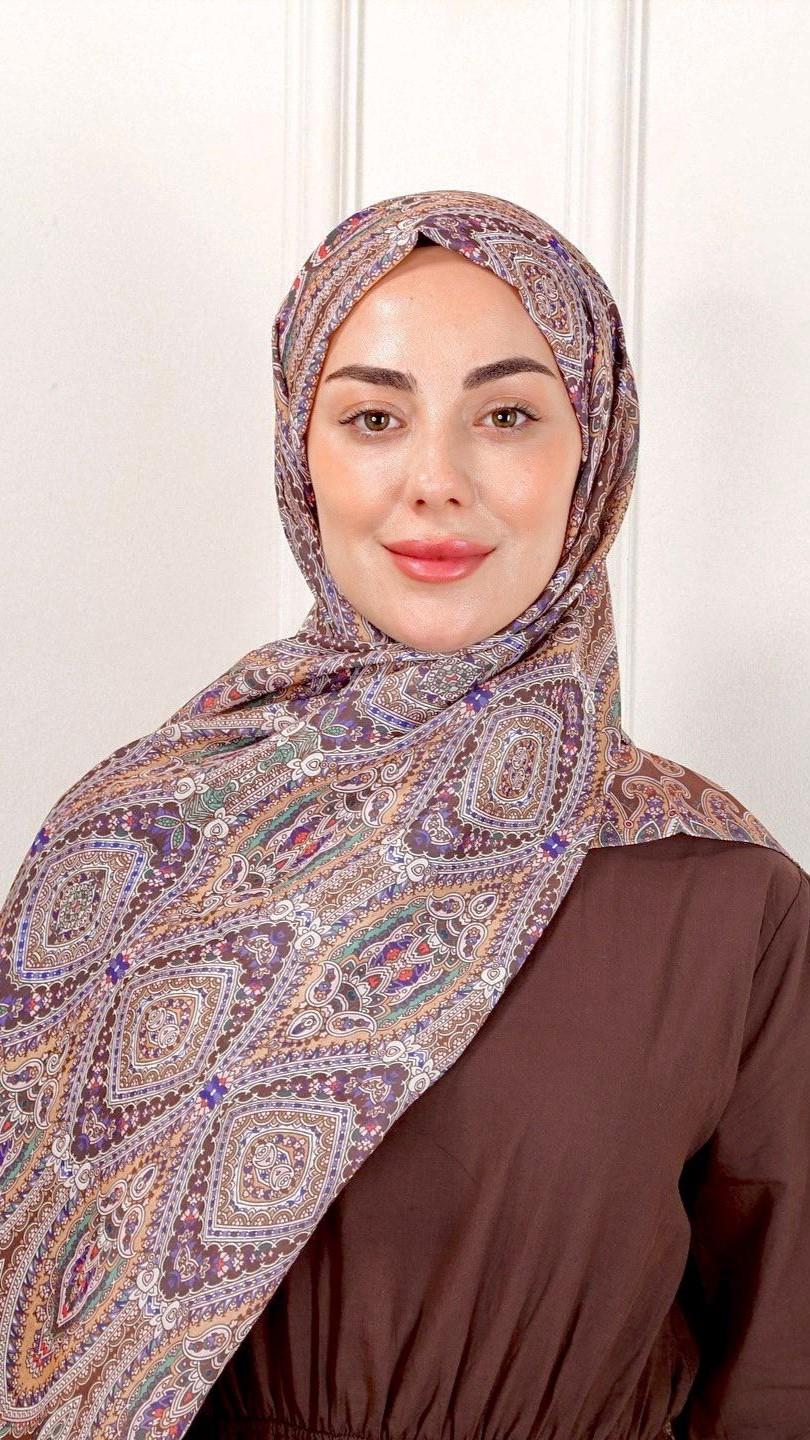 Desenli Pamuk Vual Şal