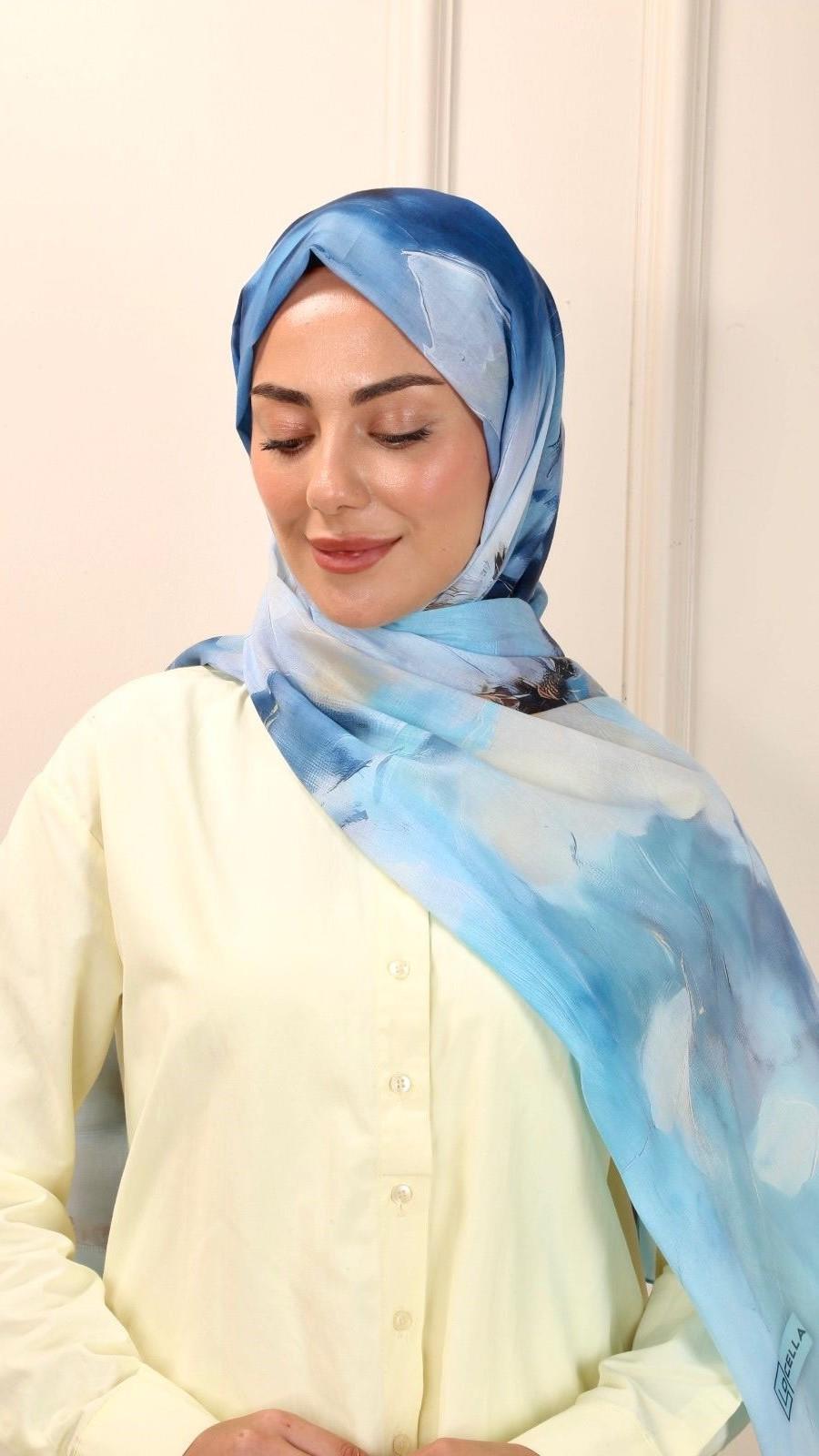 Desenli Pamuk Vual Şal Niva Desen-6