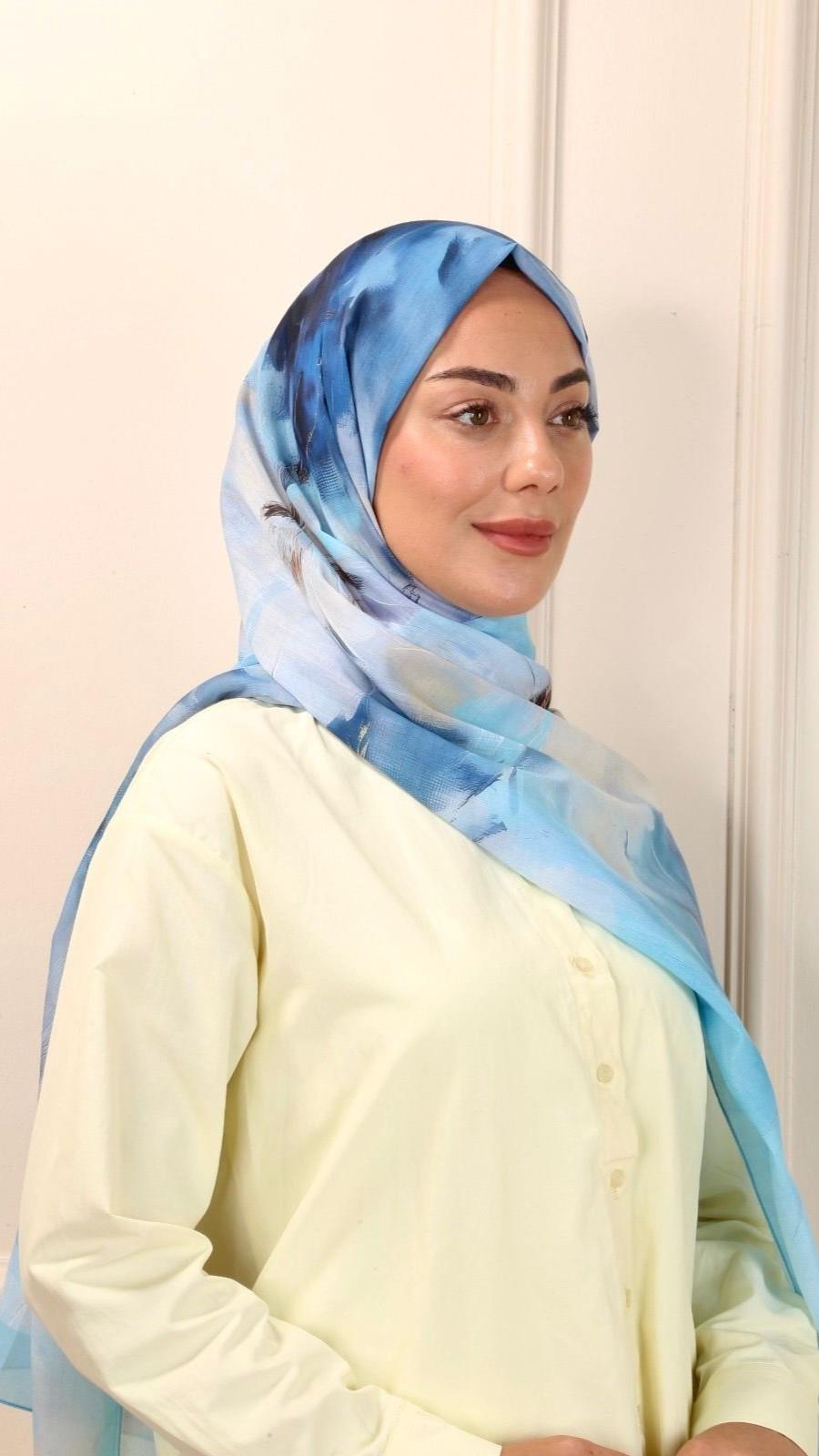 Desenli Pamuk Vual Şal Niva Desen-6