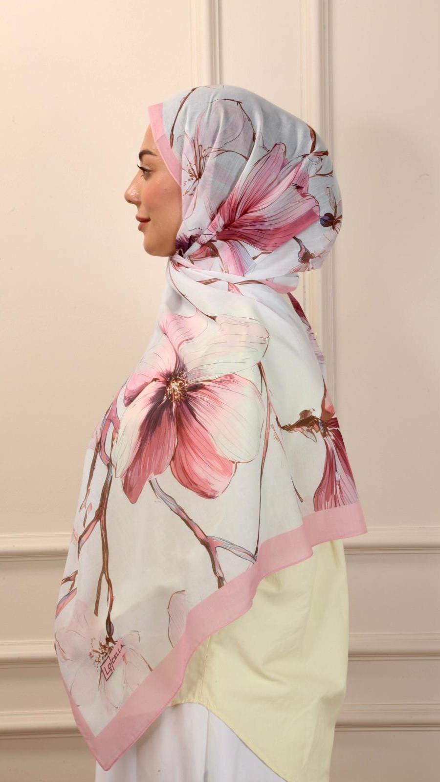 Desenli Pamuk Vual Şal Nova Desen-1