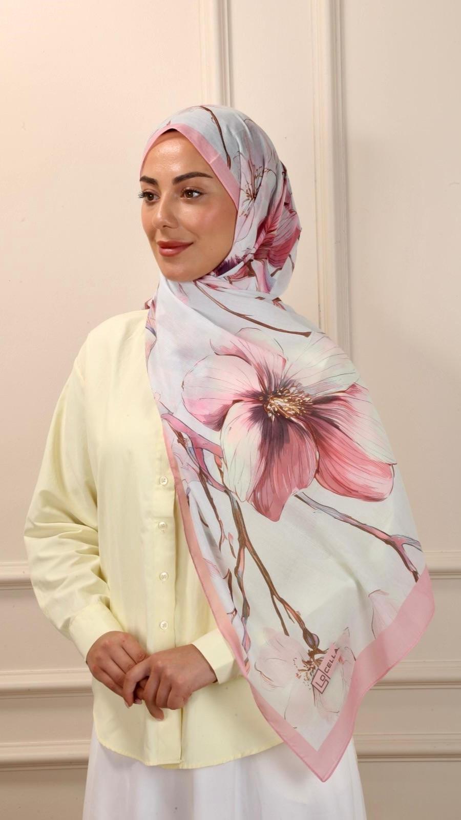 Desenli Pamuk Vual Şal Nova Desen-1