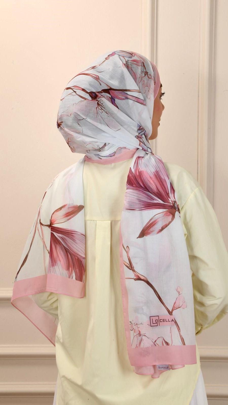 Desenli Pamuk Vual Şal Nova Desen-1