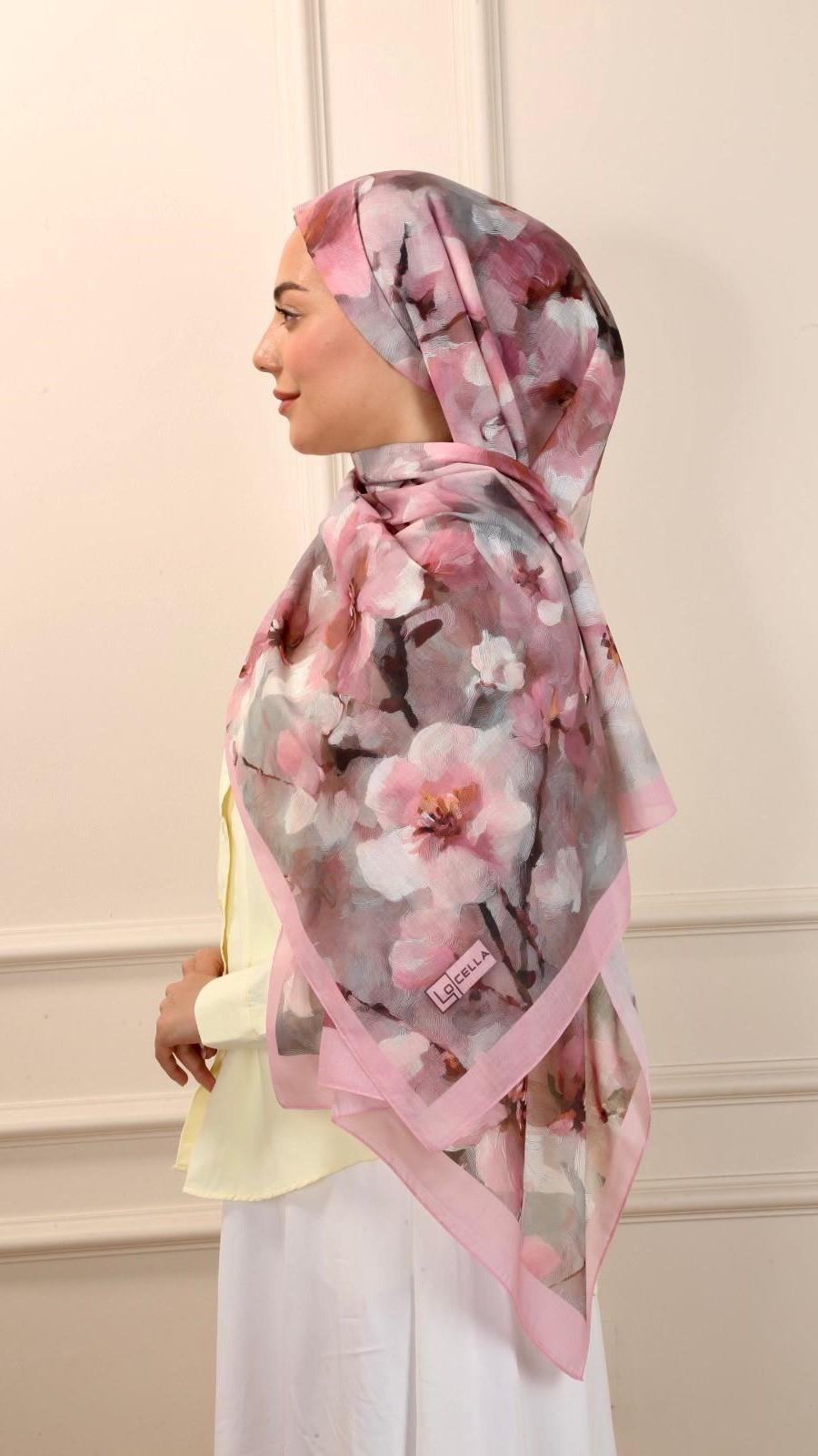 Desenli Pamuk Vual Şal Orlina Desen-6