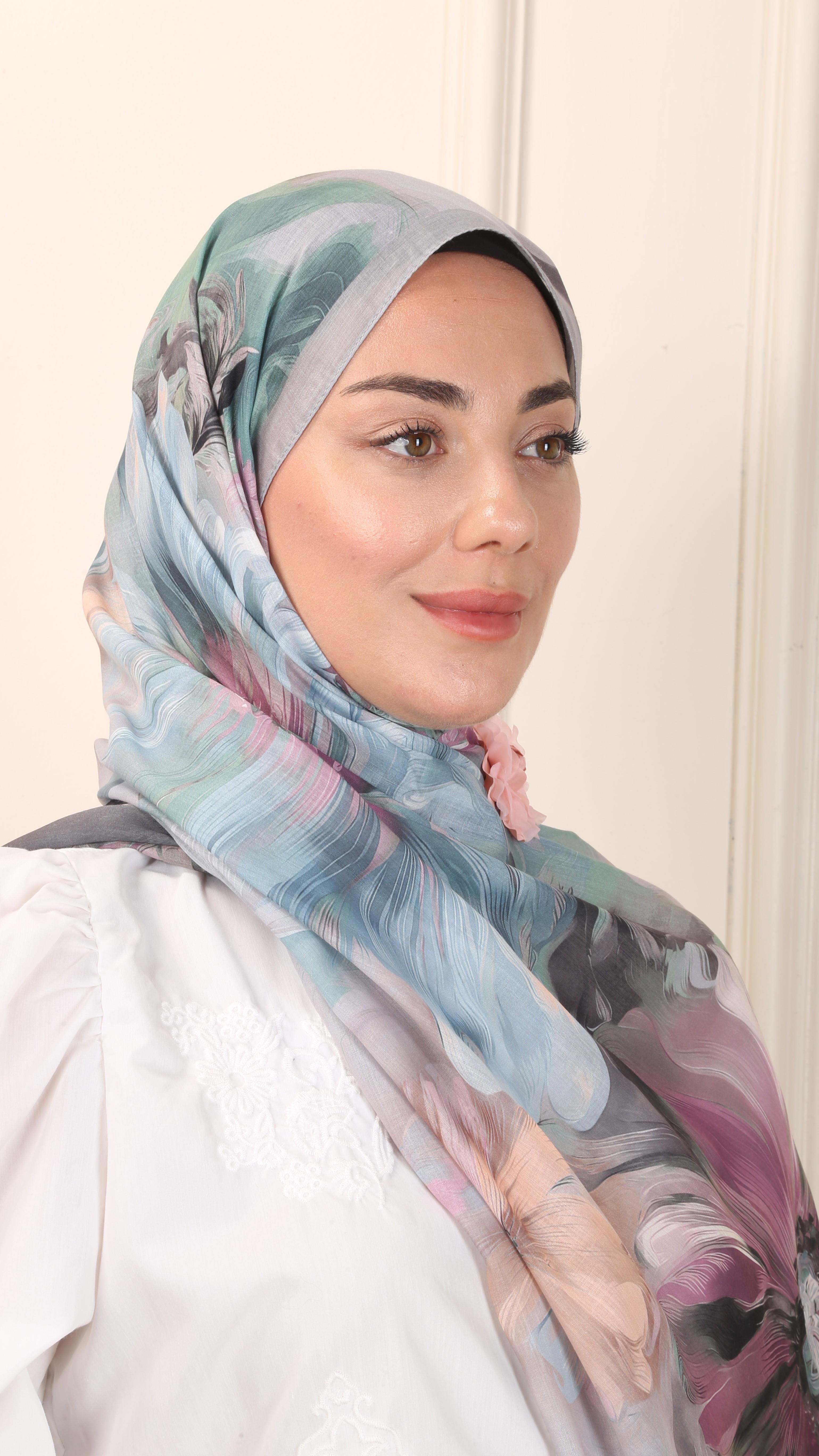 Desenli Pamuk Vual Şal Taş-10