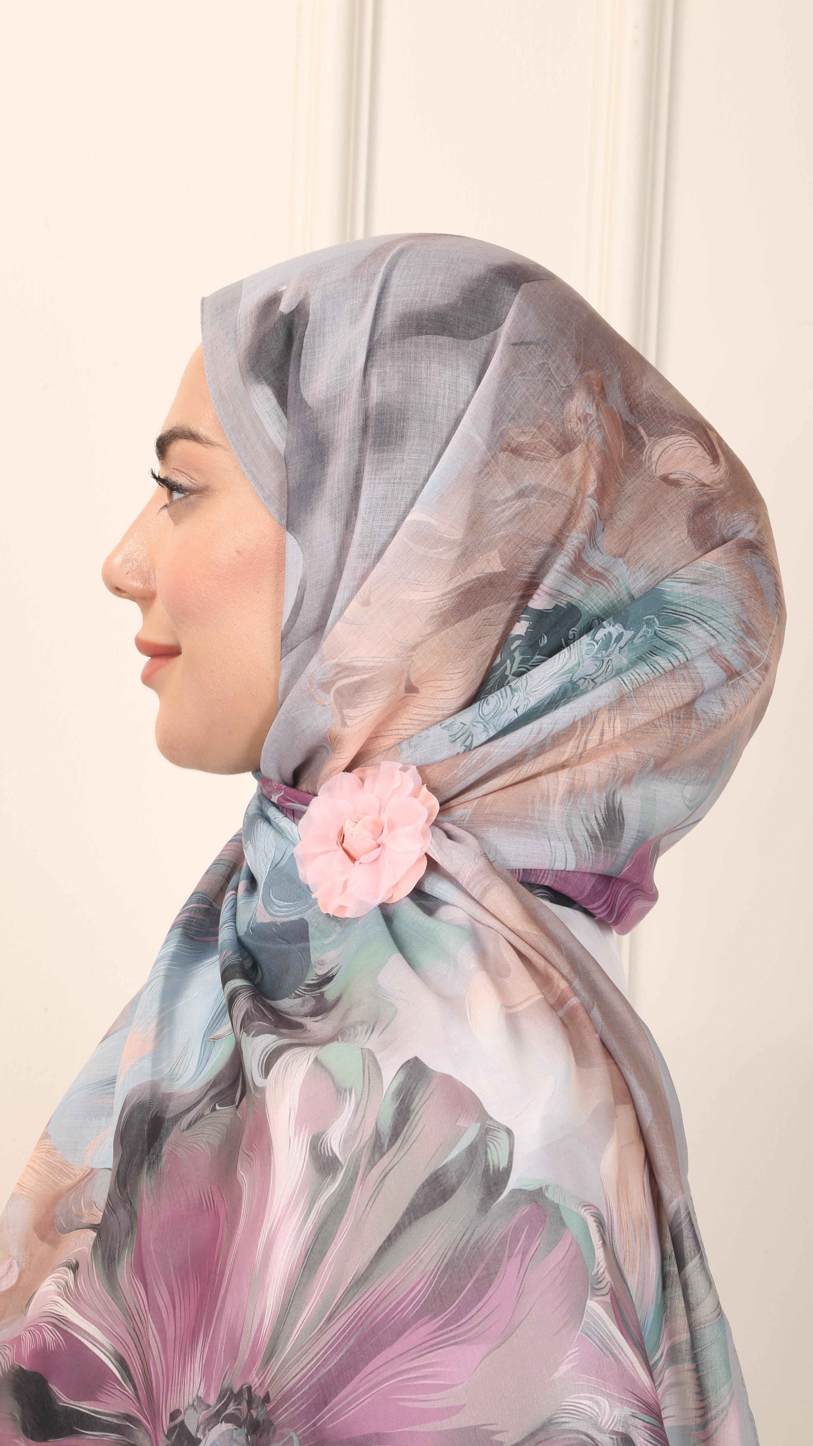 Desenli Pamuk Vual Şal Taş-10