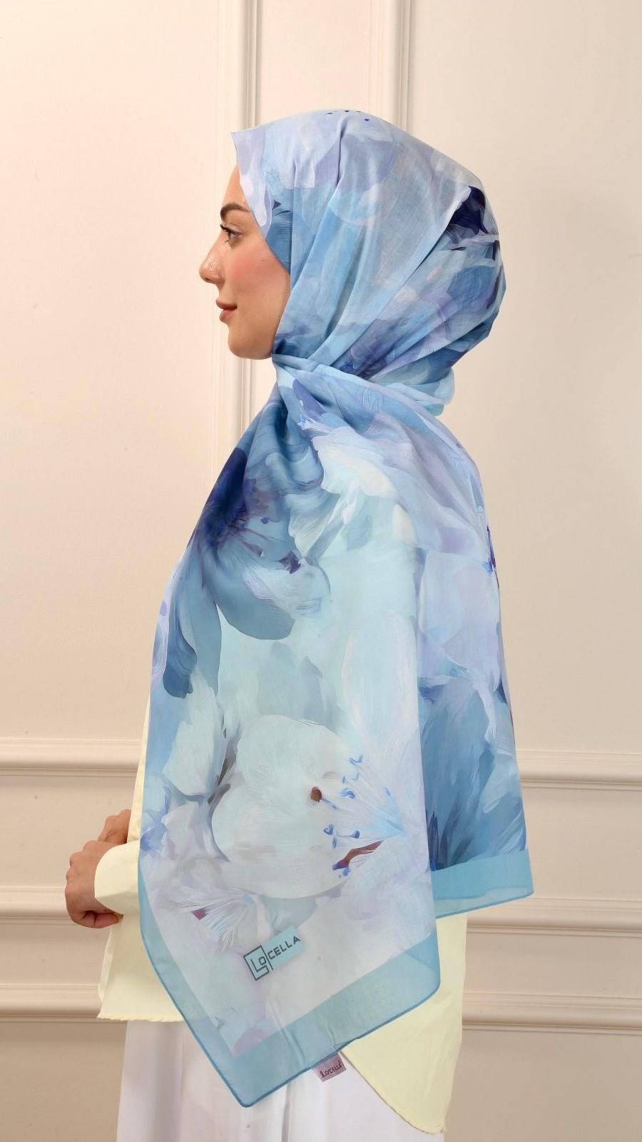 Desenli Pamuk Vual Şal Vera Desen-5