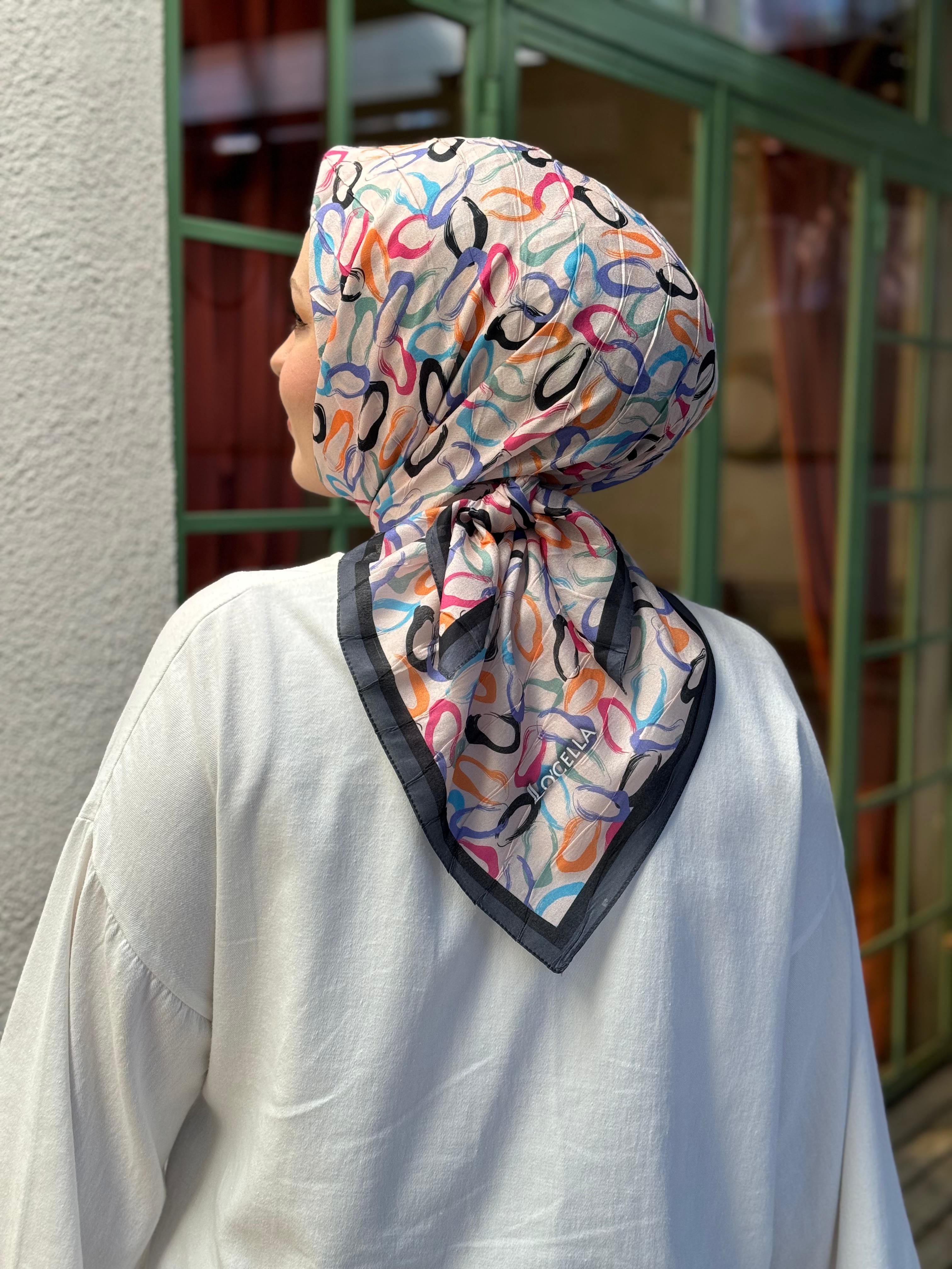 Locella Desenli Alfa Eşarp-4002