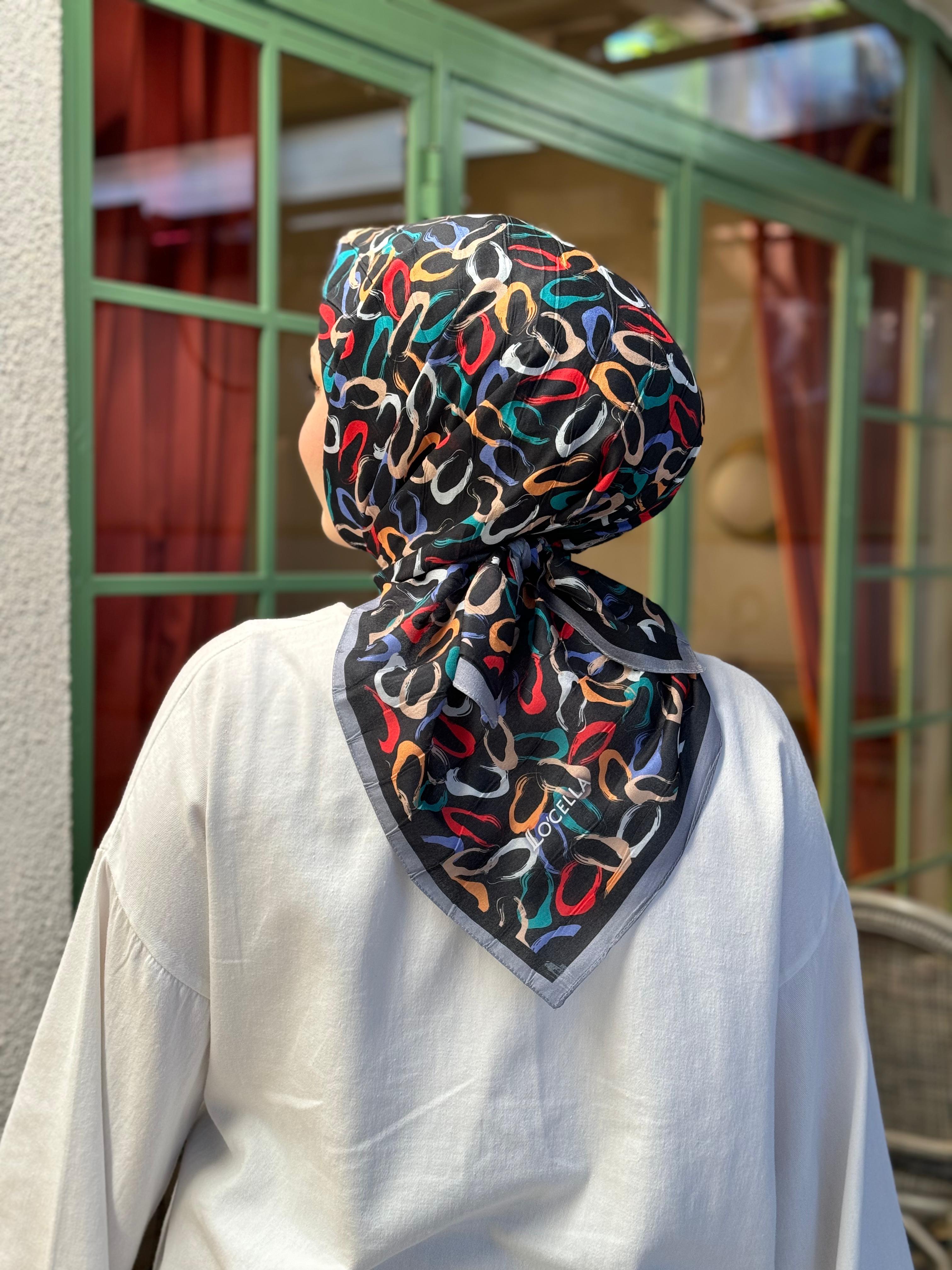 Locella Desenli Alfa Eşarp-4002