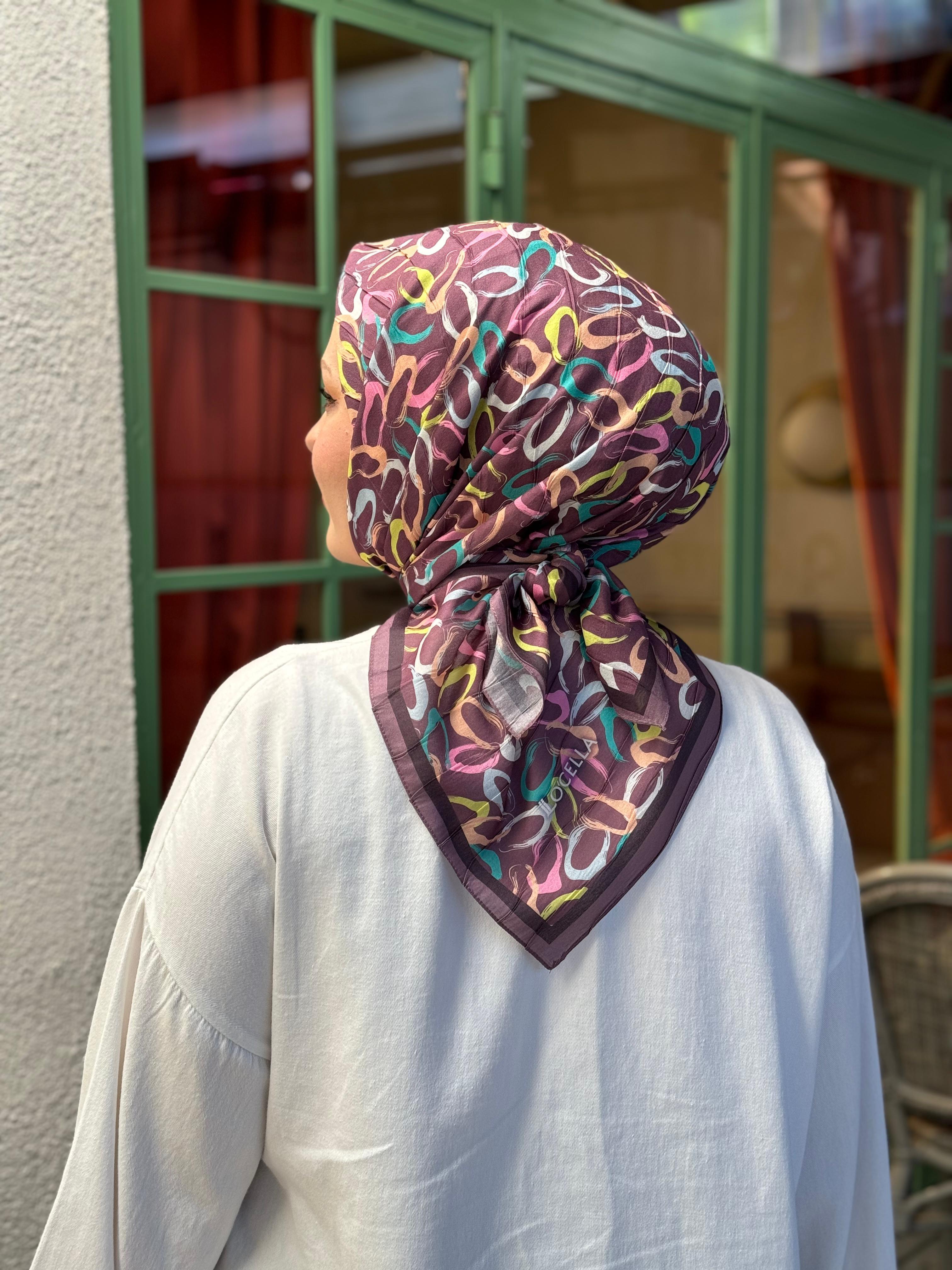 Locella Desenli Alfa Eşarp-4002