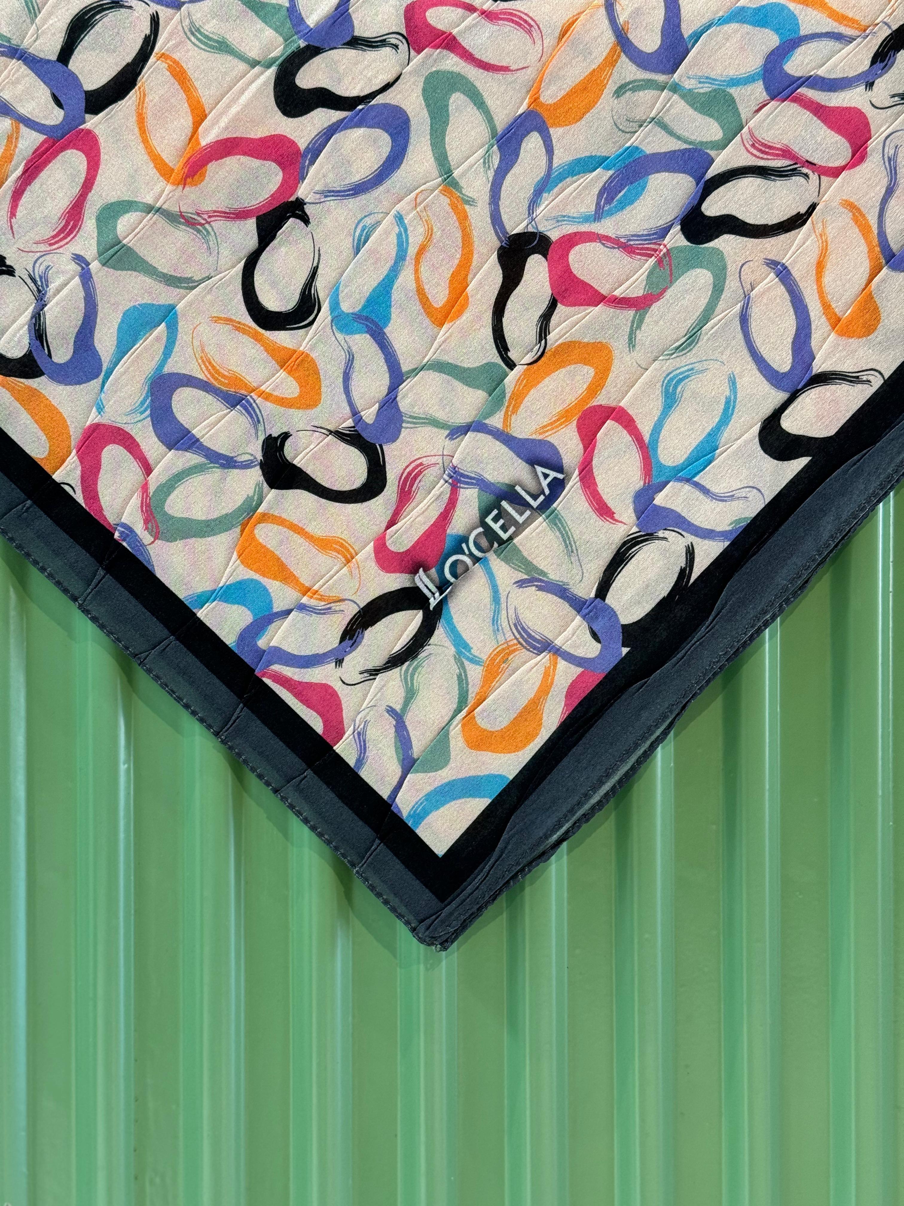 Locella Desenli Alfa Eşarp-4002