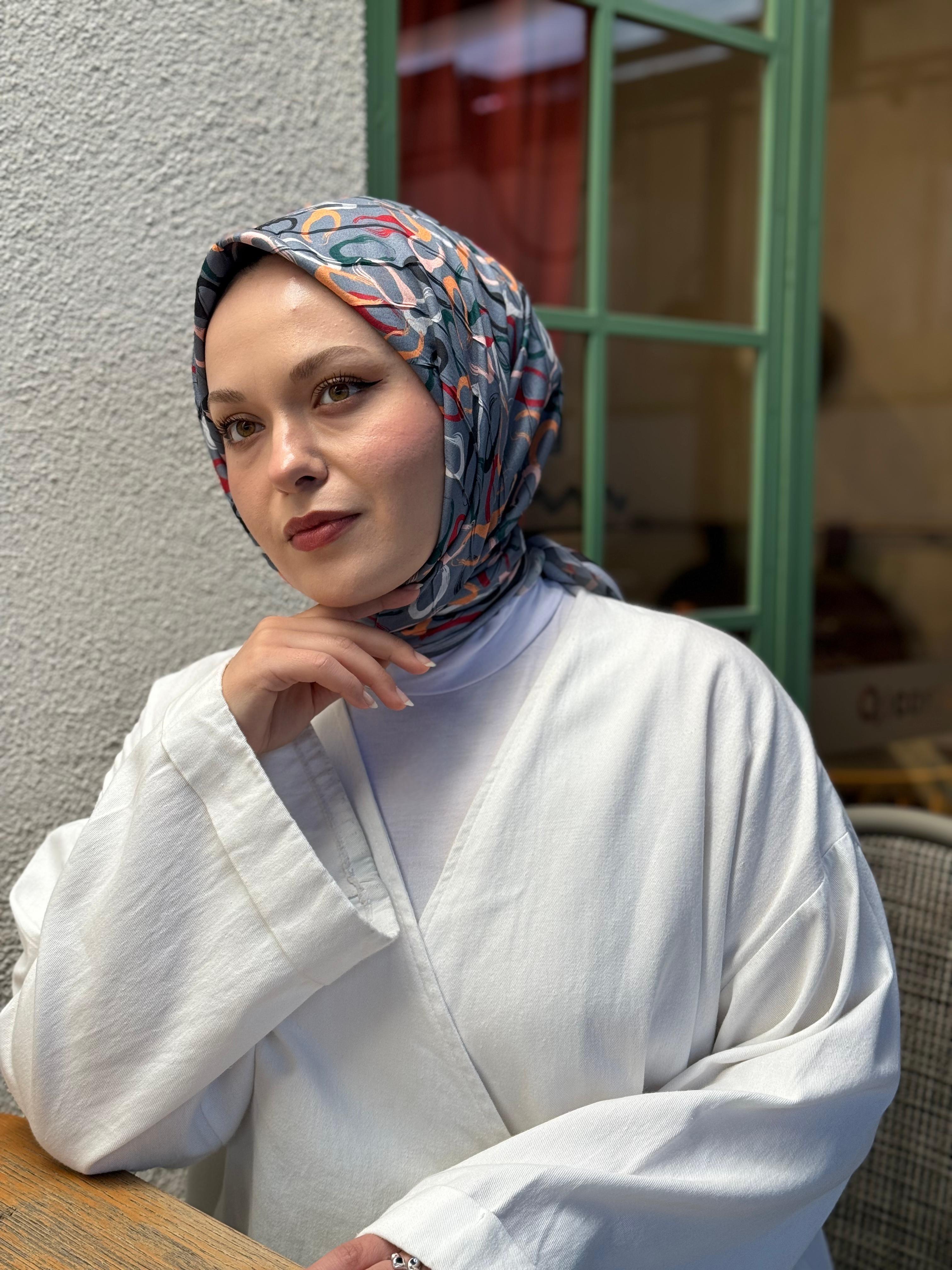 Locella Desenli Alfa Eşarp-4002