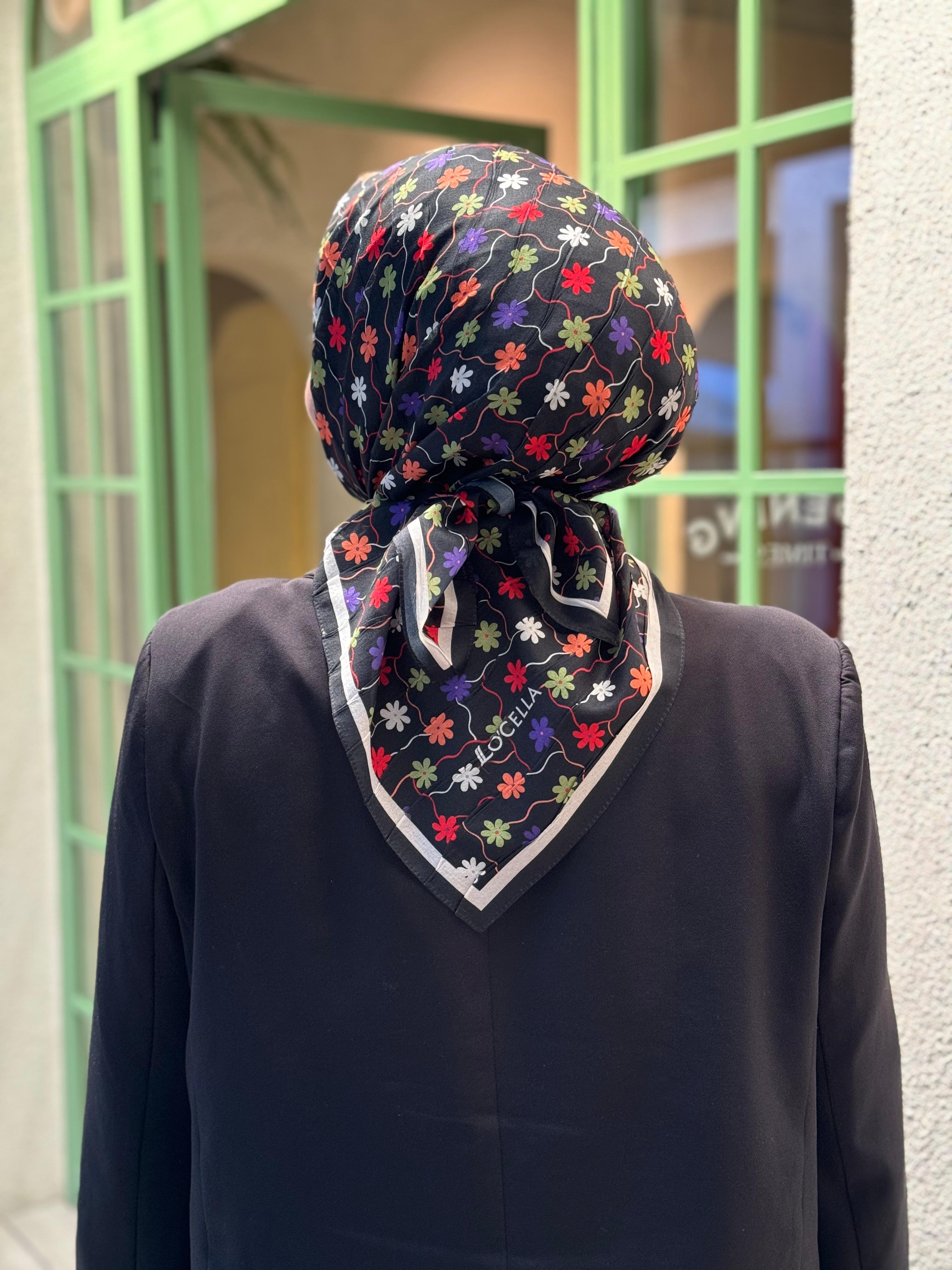 Locella Desenli Alfa Eşarp-4001