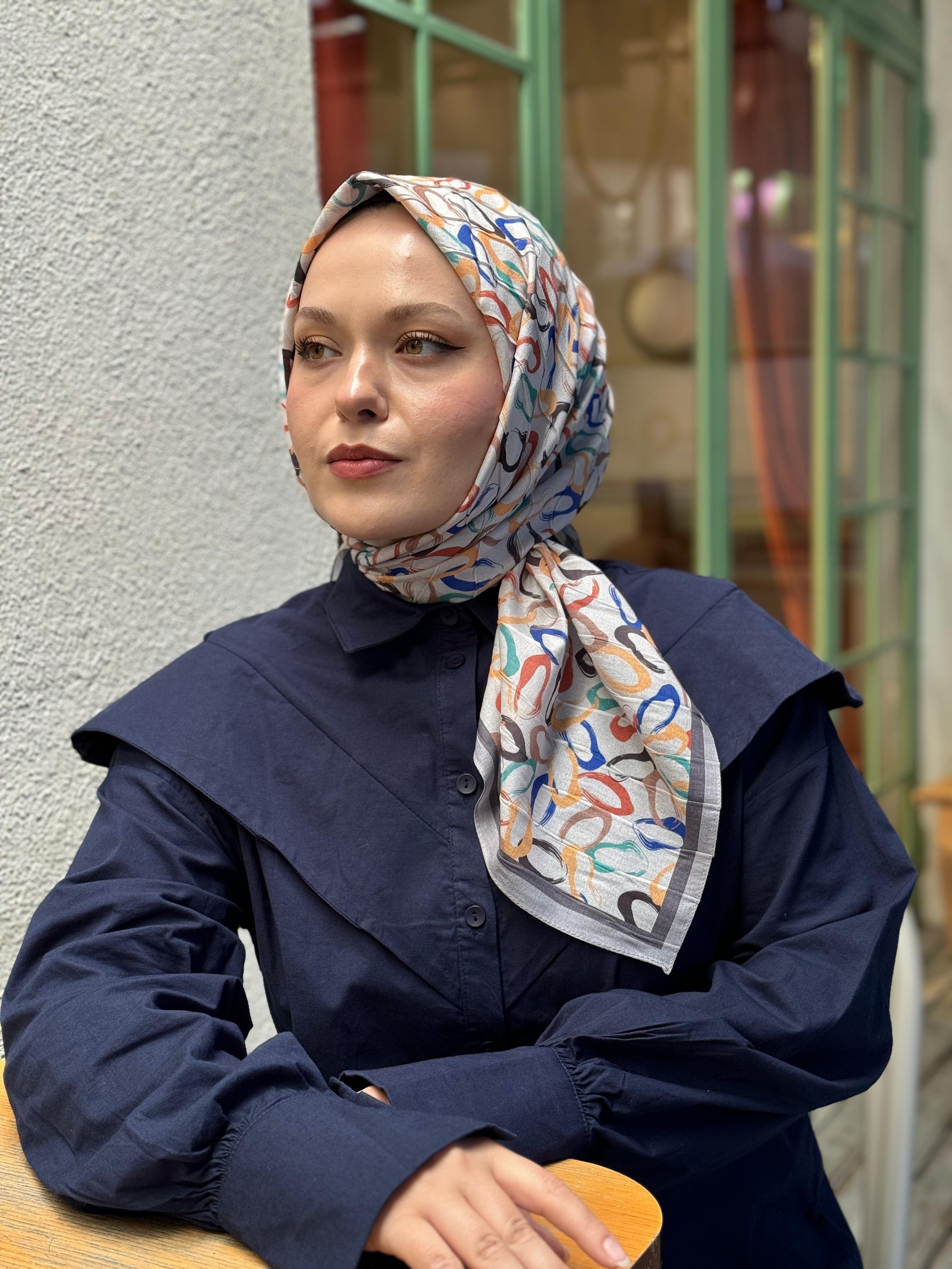 Locella Desenli Alfa Eşarp-4002