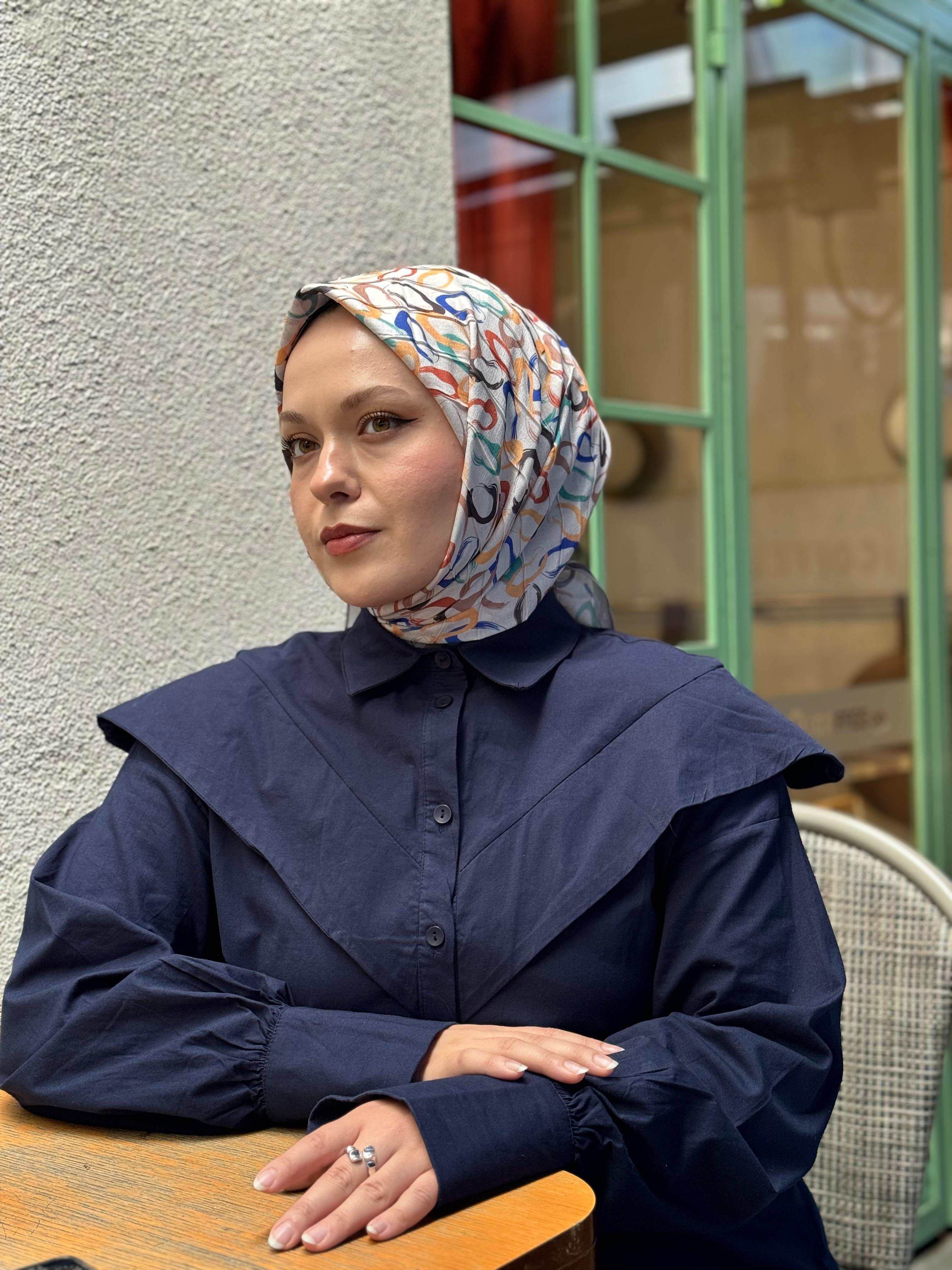 Locella Desenli Alfa Eşarp-4002