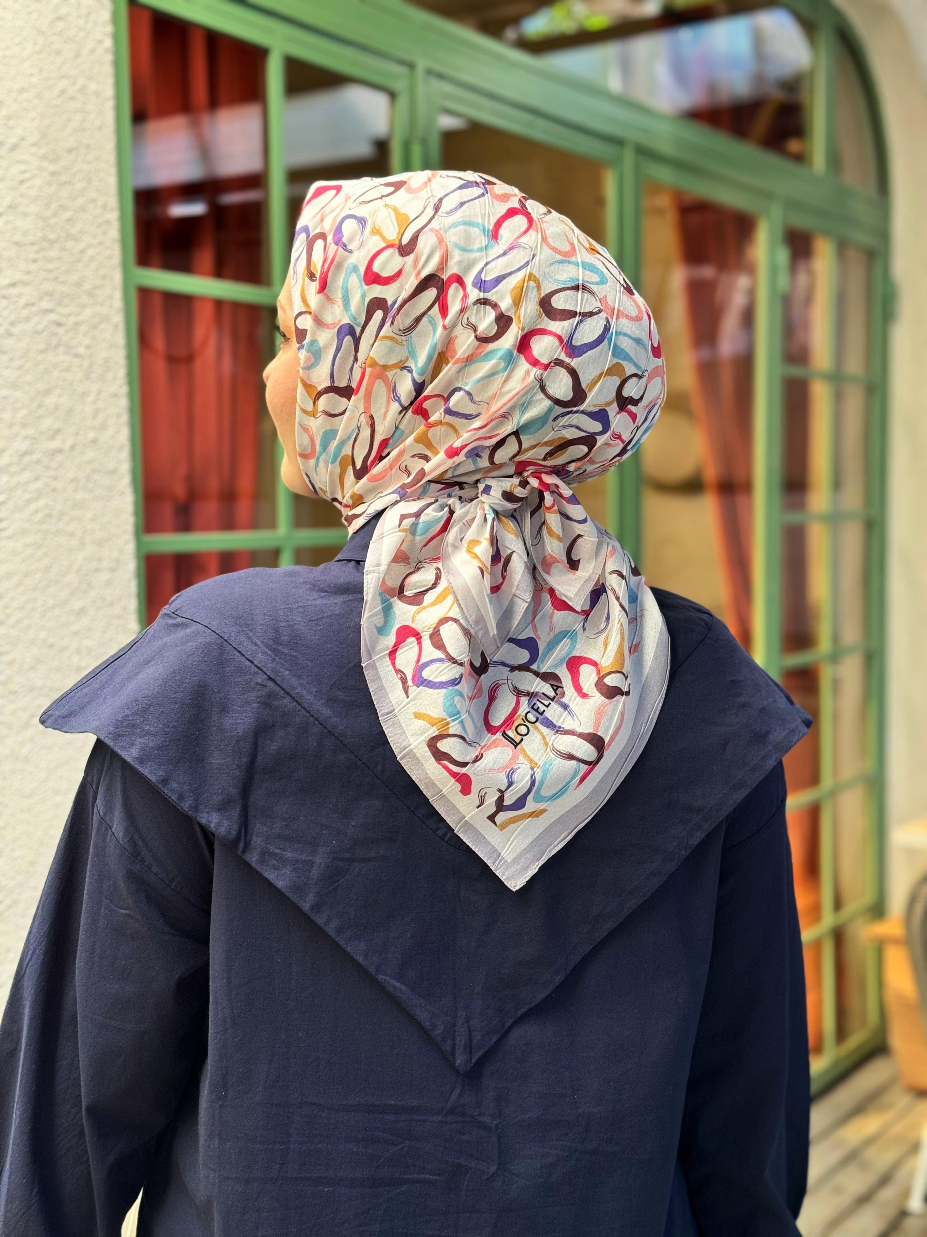 Locella Desenli Alfa Eşarp-4002