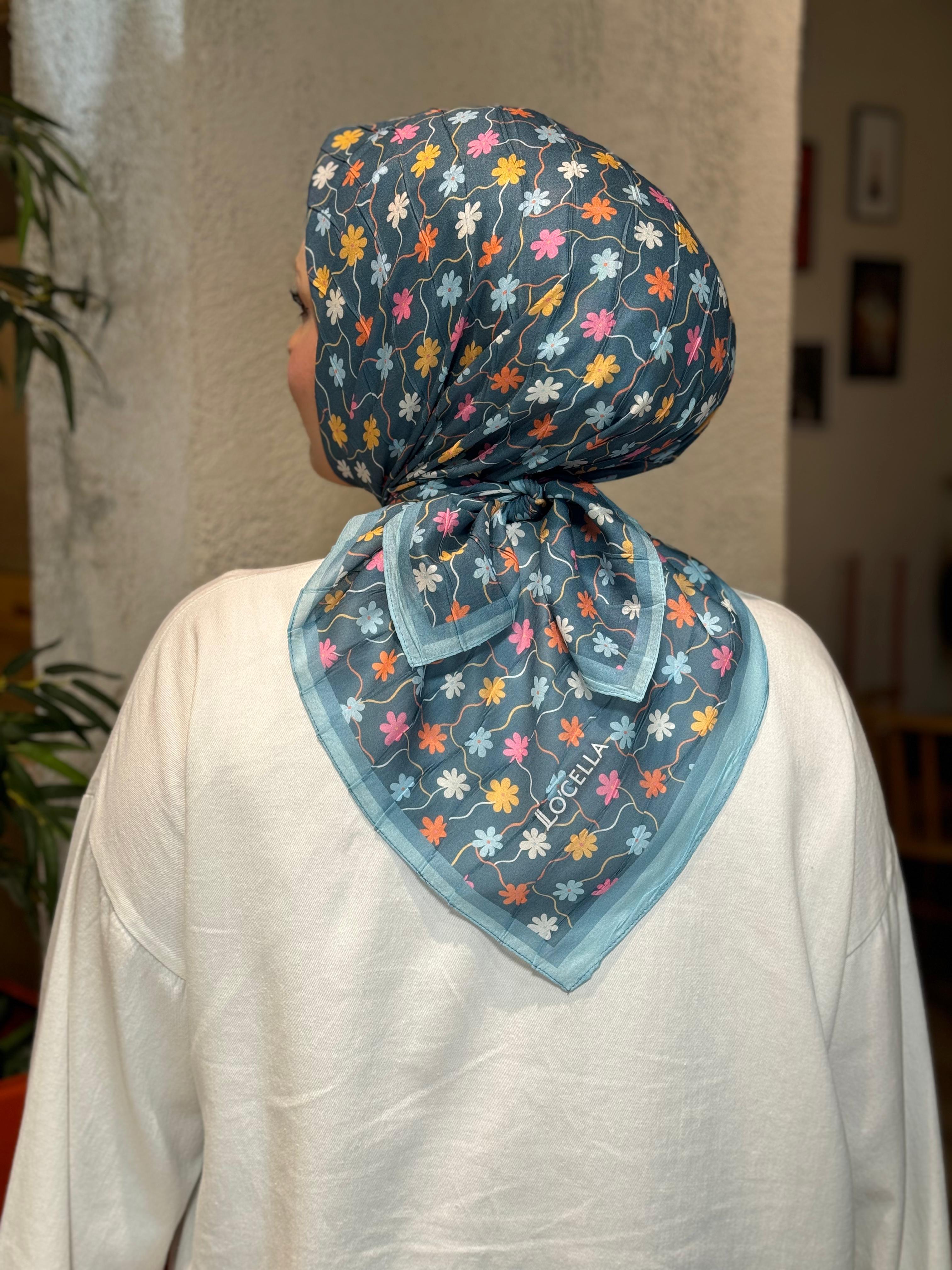 Locella Desenli Alfa Eşarp-4001