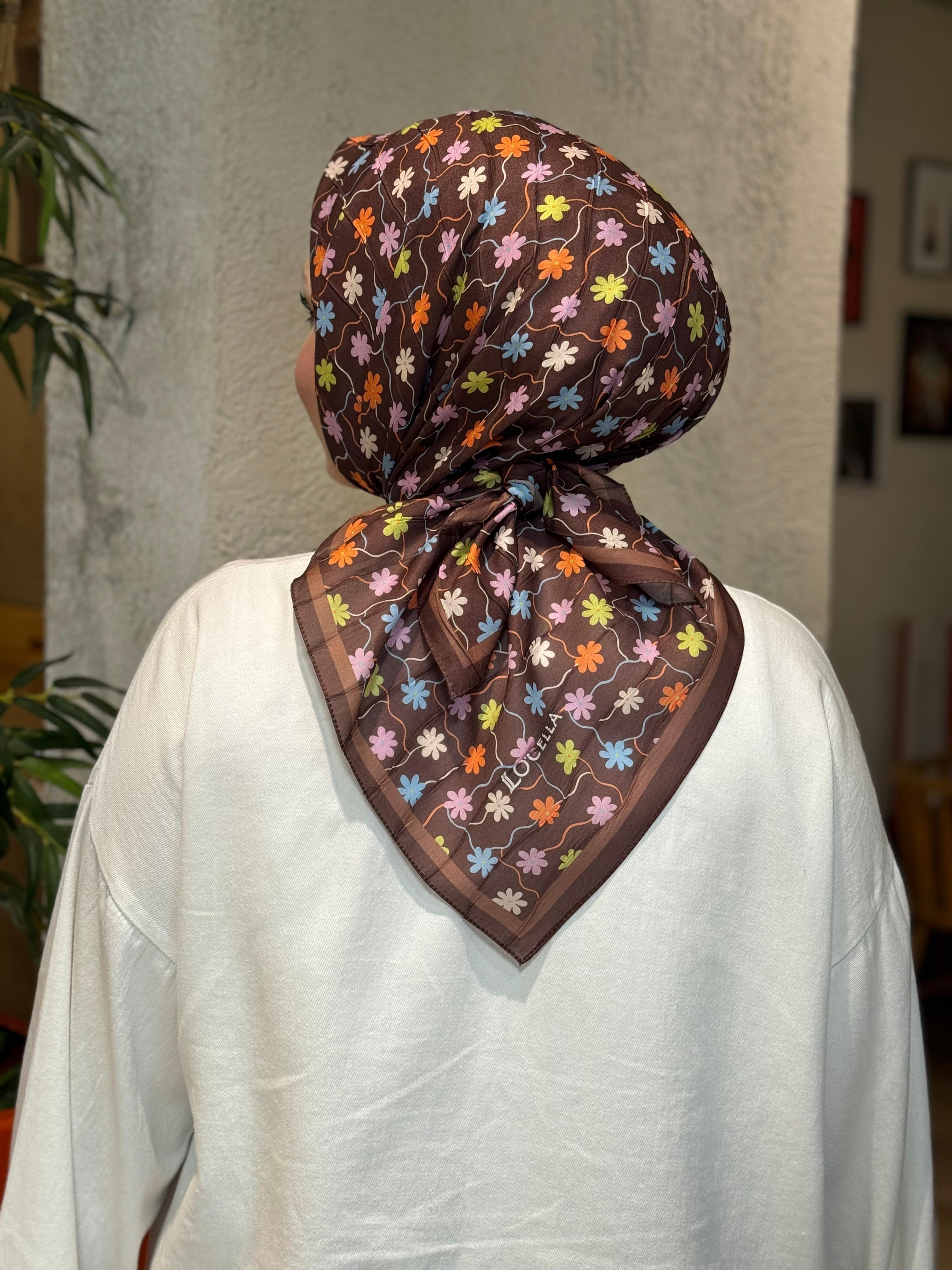 Locella Desenli Alfa Eşarp-4001