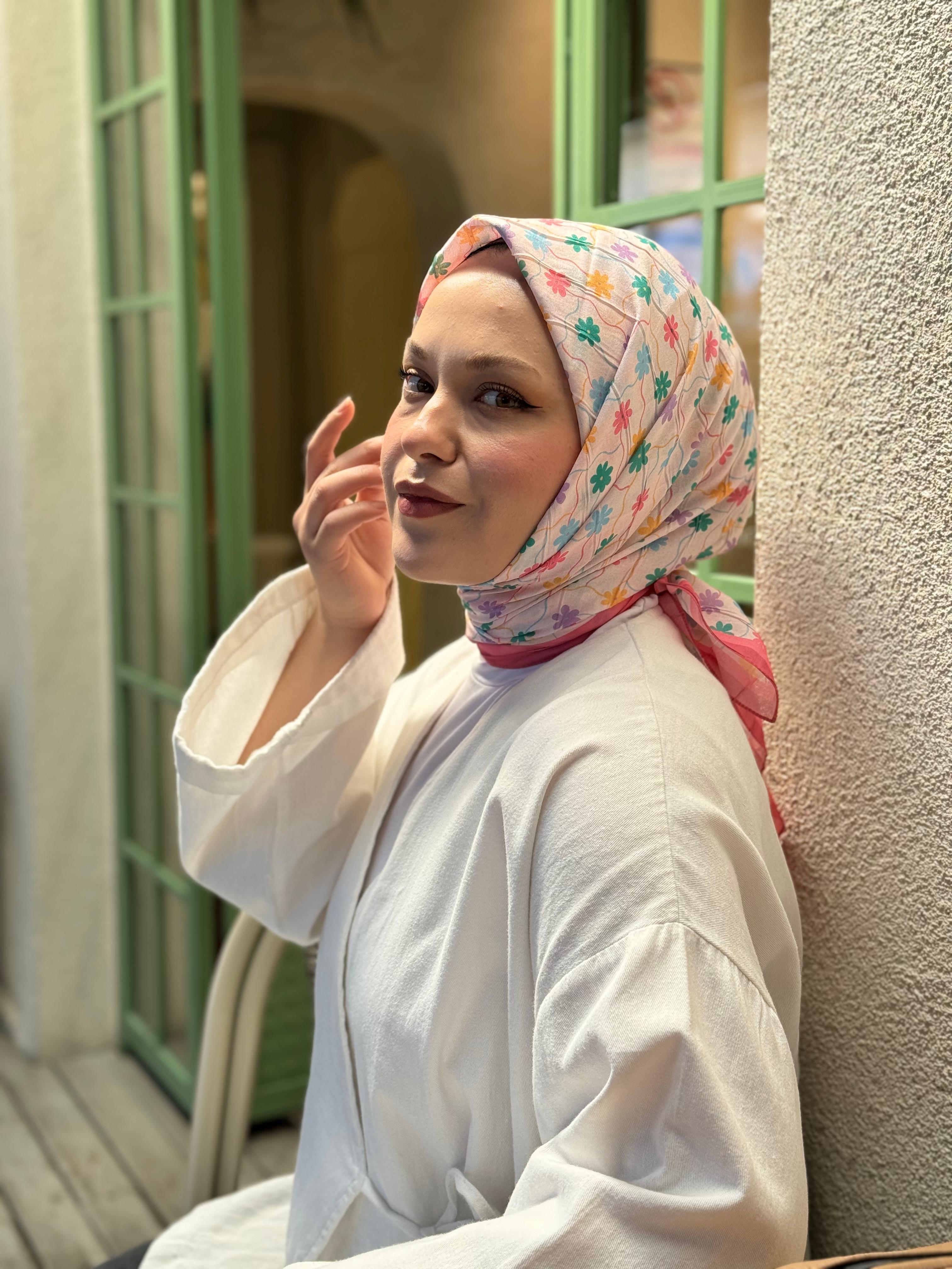 Locella Desenli Alfa Eşarp-4001