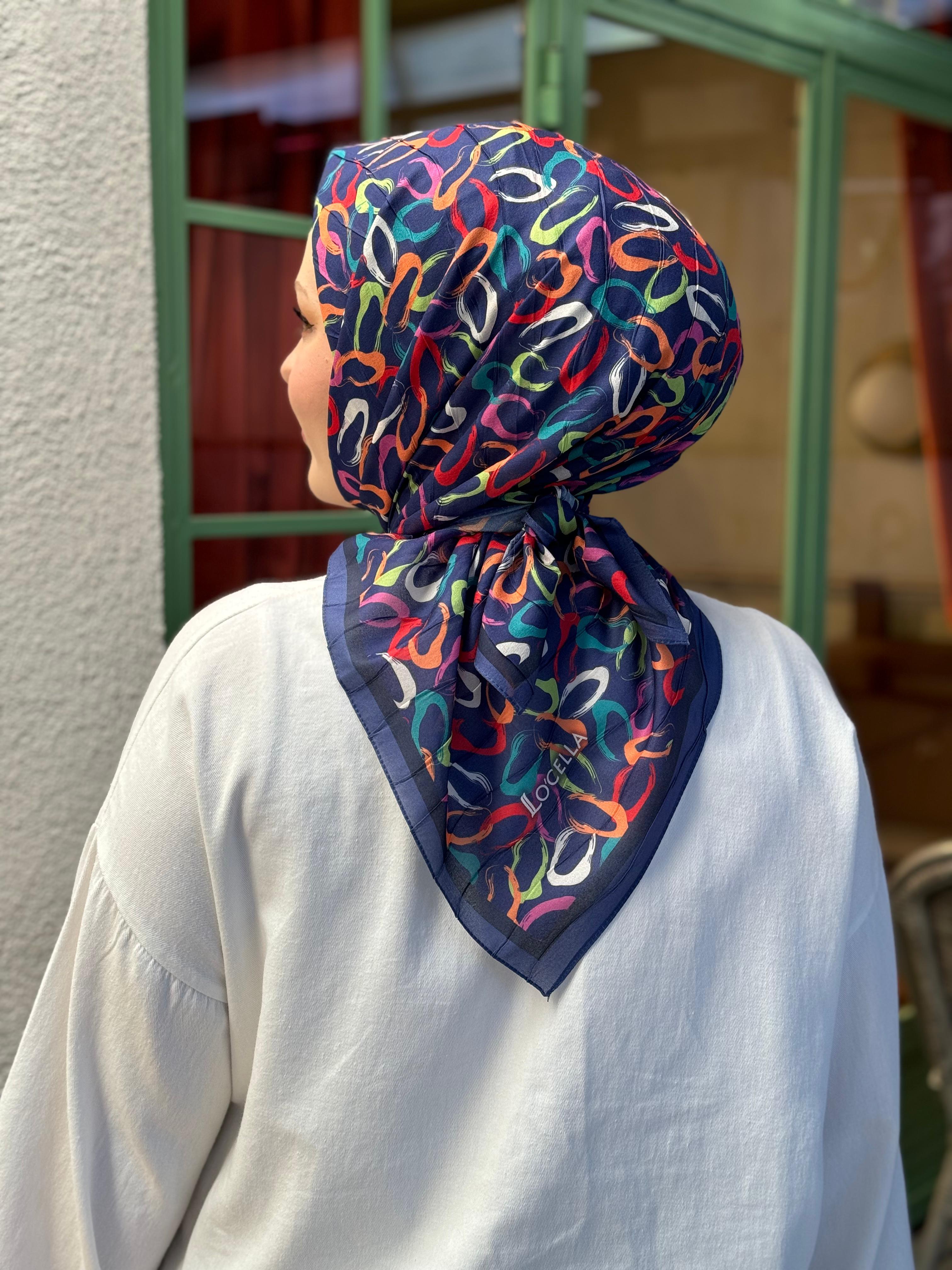 Locella Desenli Alfa Eşarp-4002