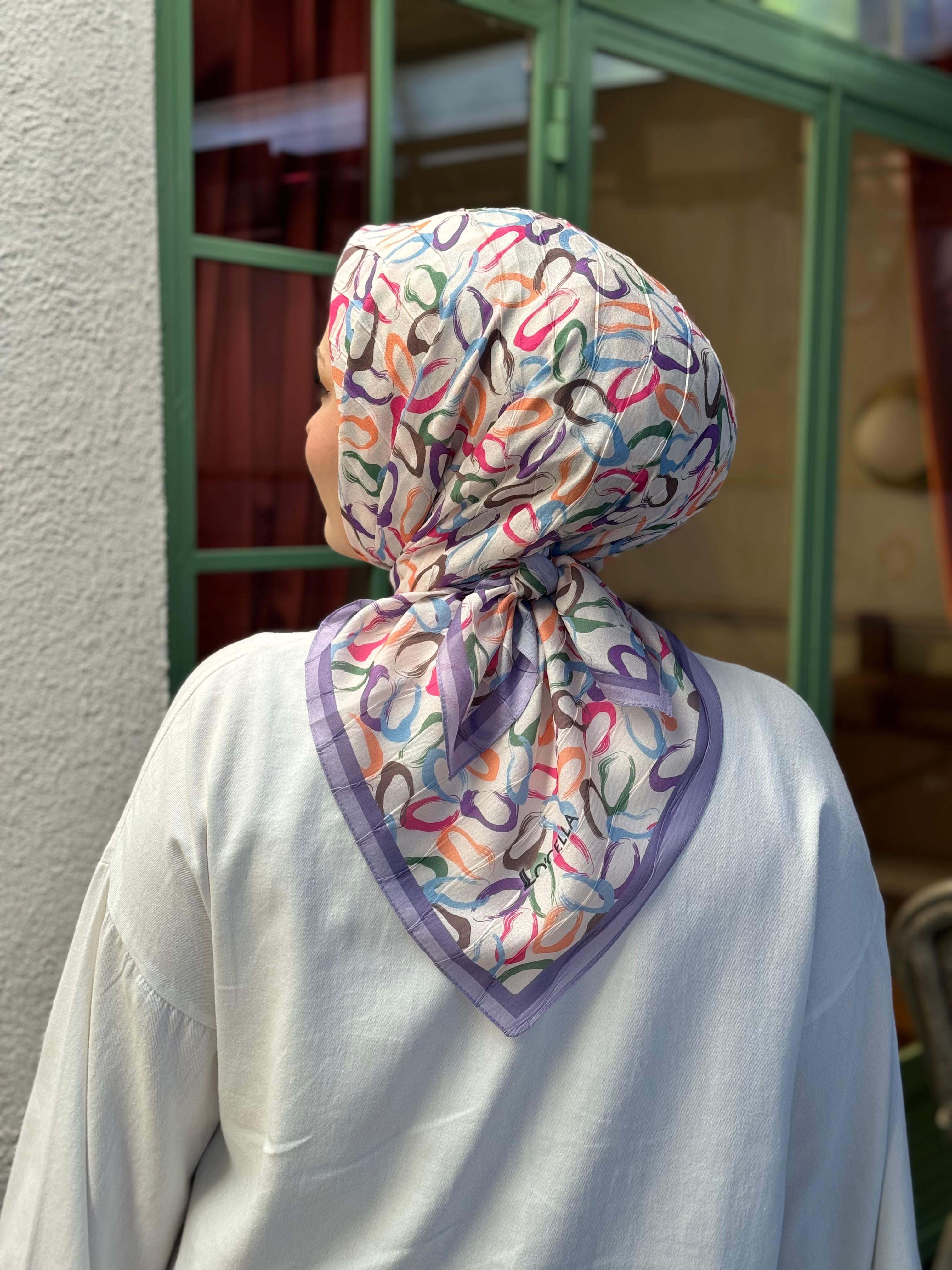 Locella Desenli Alfa Eşarp-4002