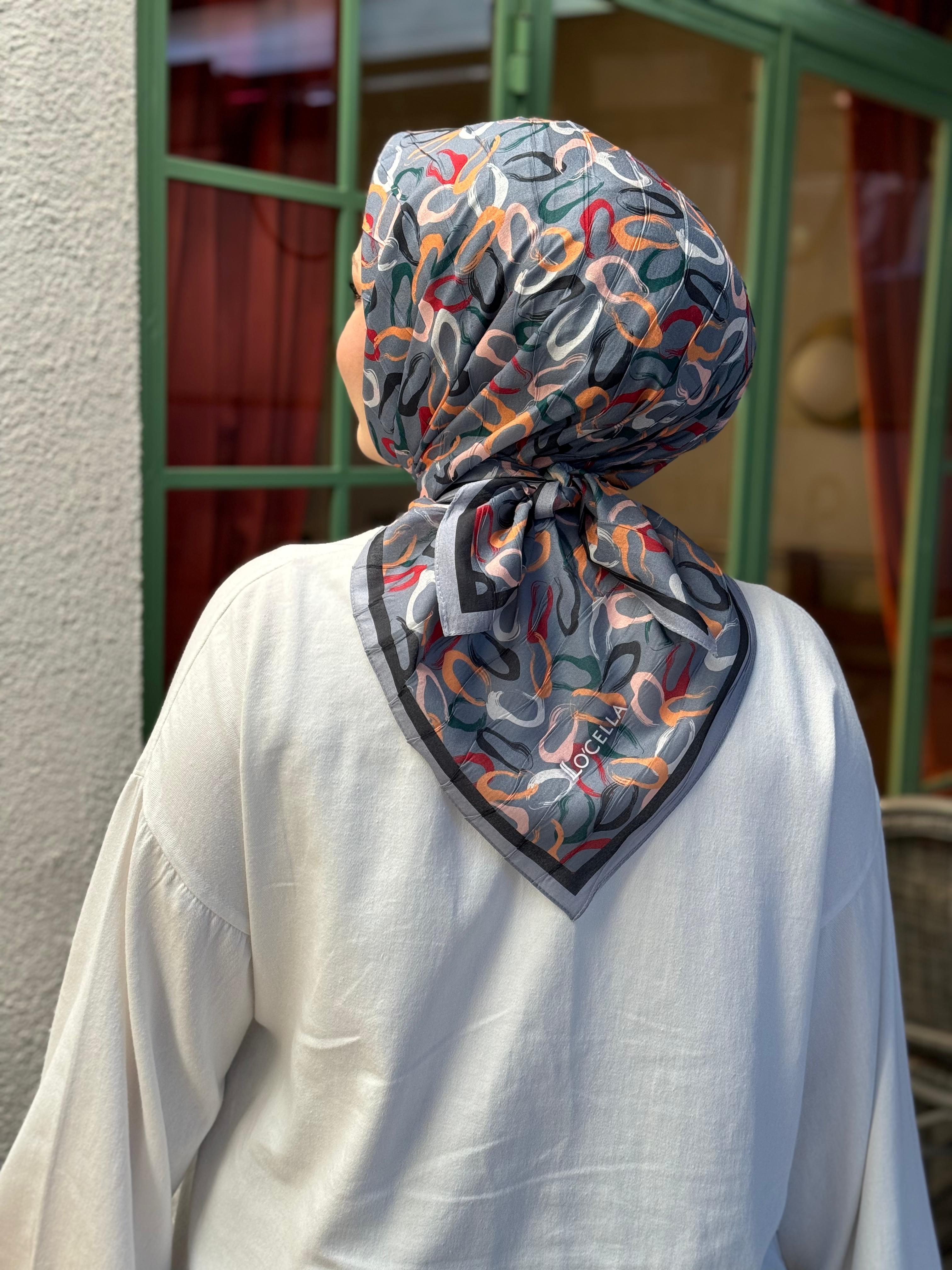 Locella Desenli Alfa Eşarp-4002