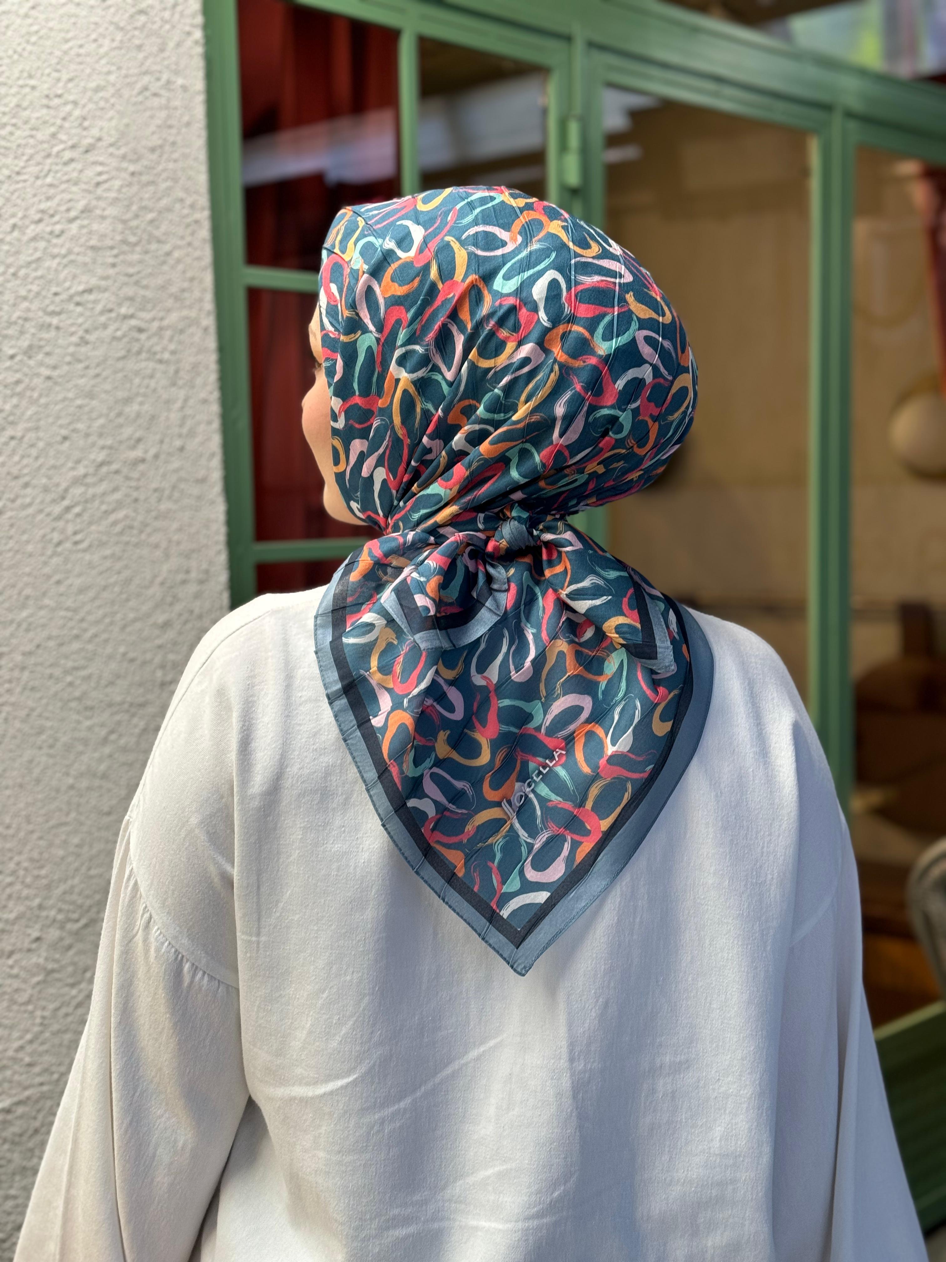 Locella Desenli Alfa Eşarp-4002