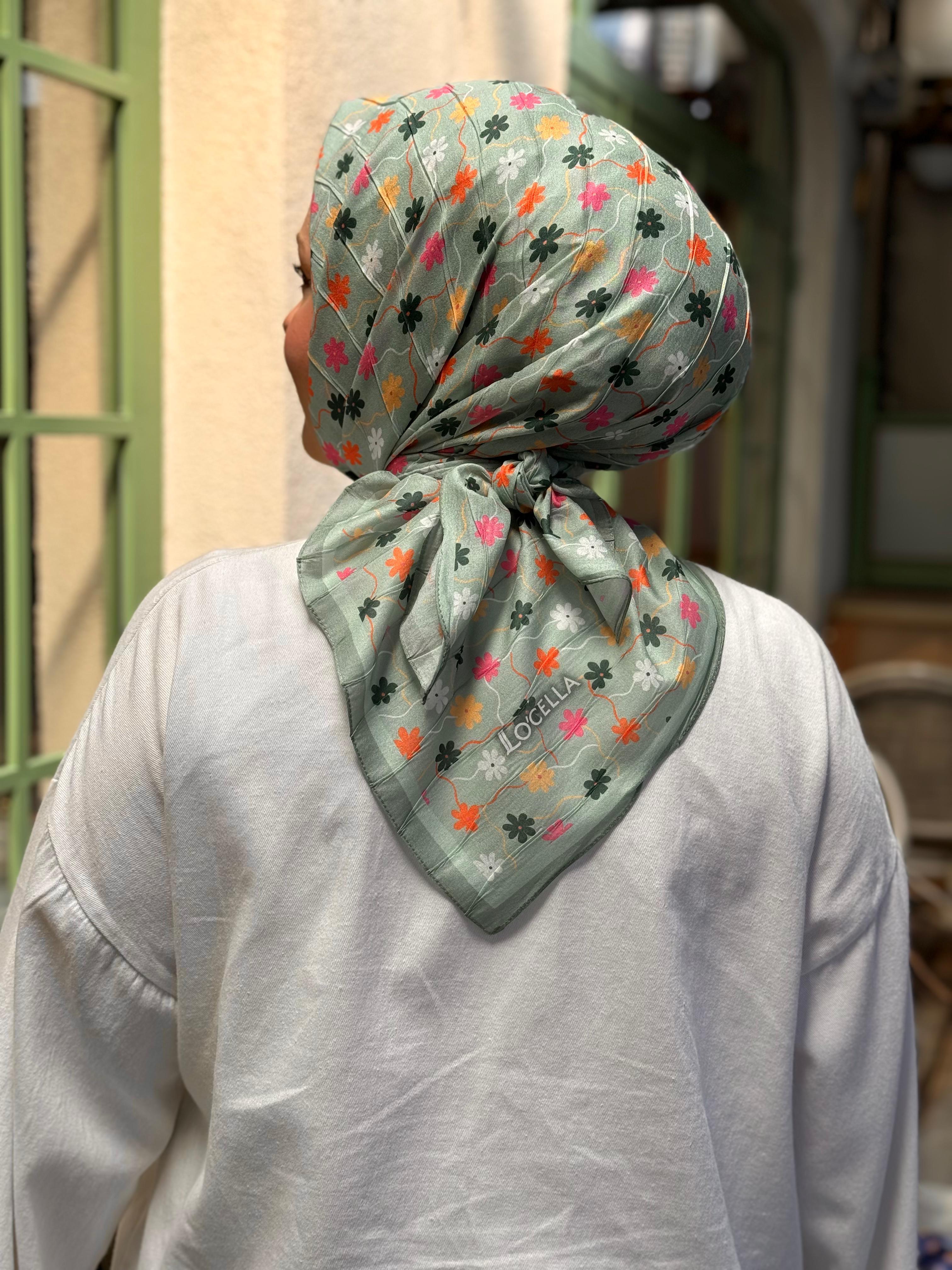 Locella Desenli Alfa Eşarp-4001