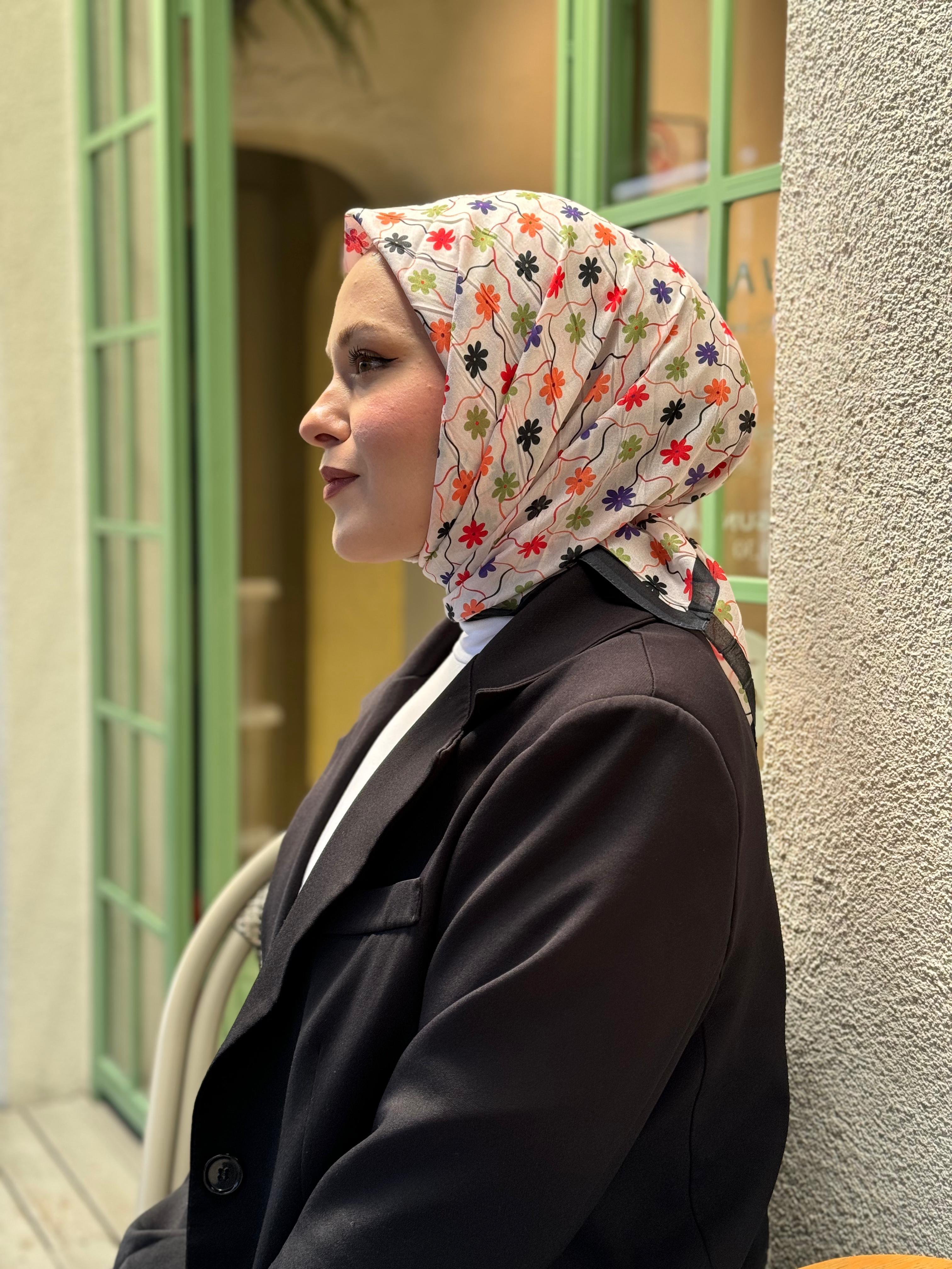 Locella Desenli Alfa Eşarp-4001