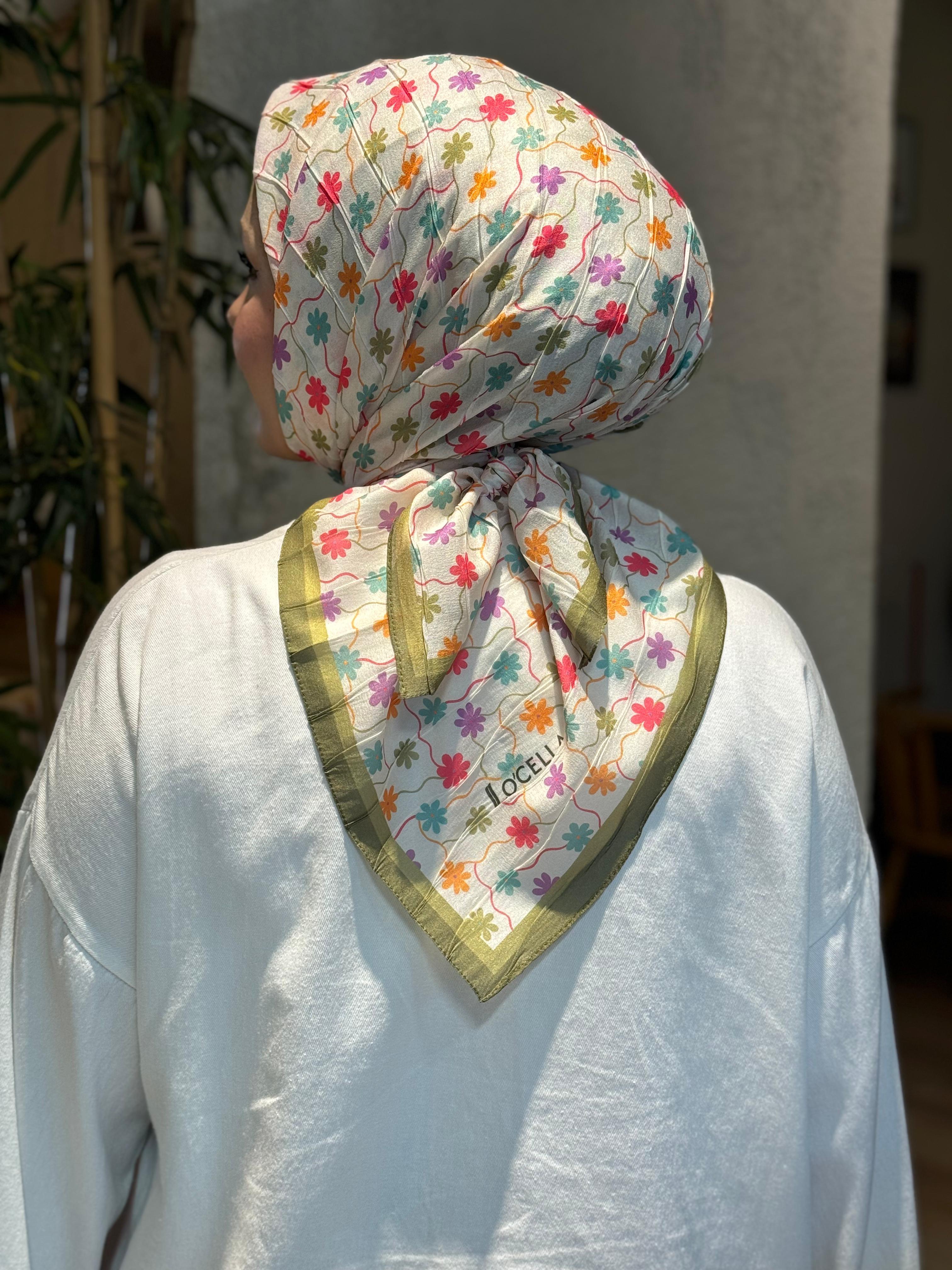 Locella Desenli Alfa Eşarp-4001