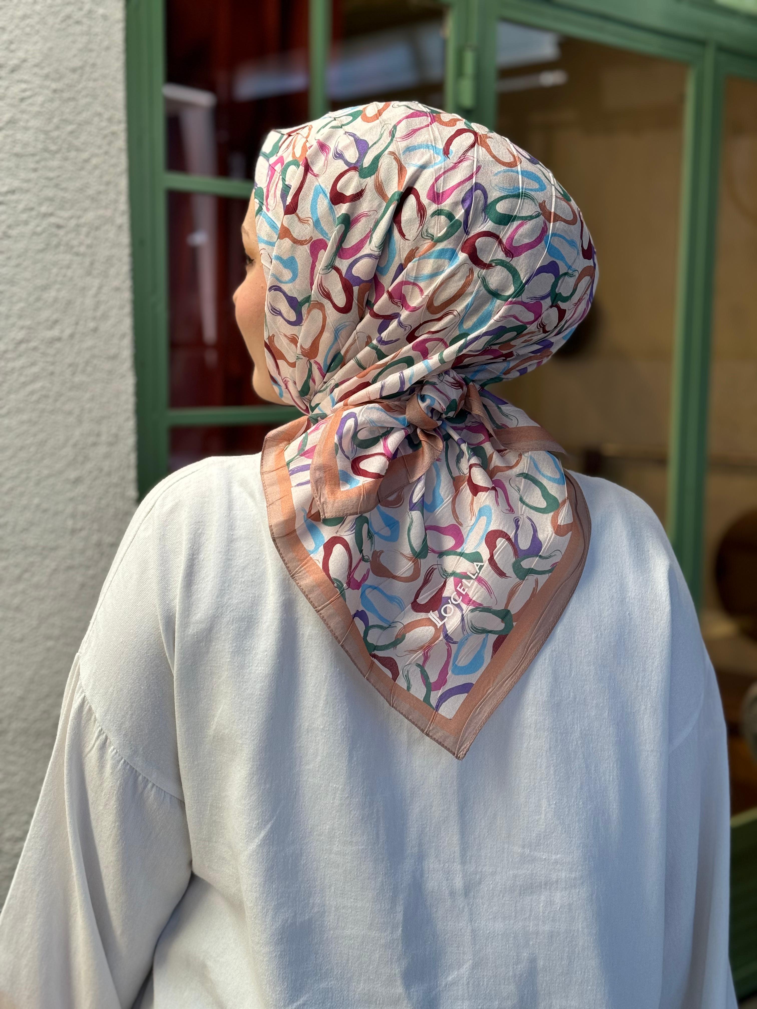 Locella Desenli Alfa Eşarp-4002