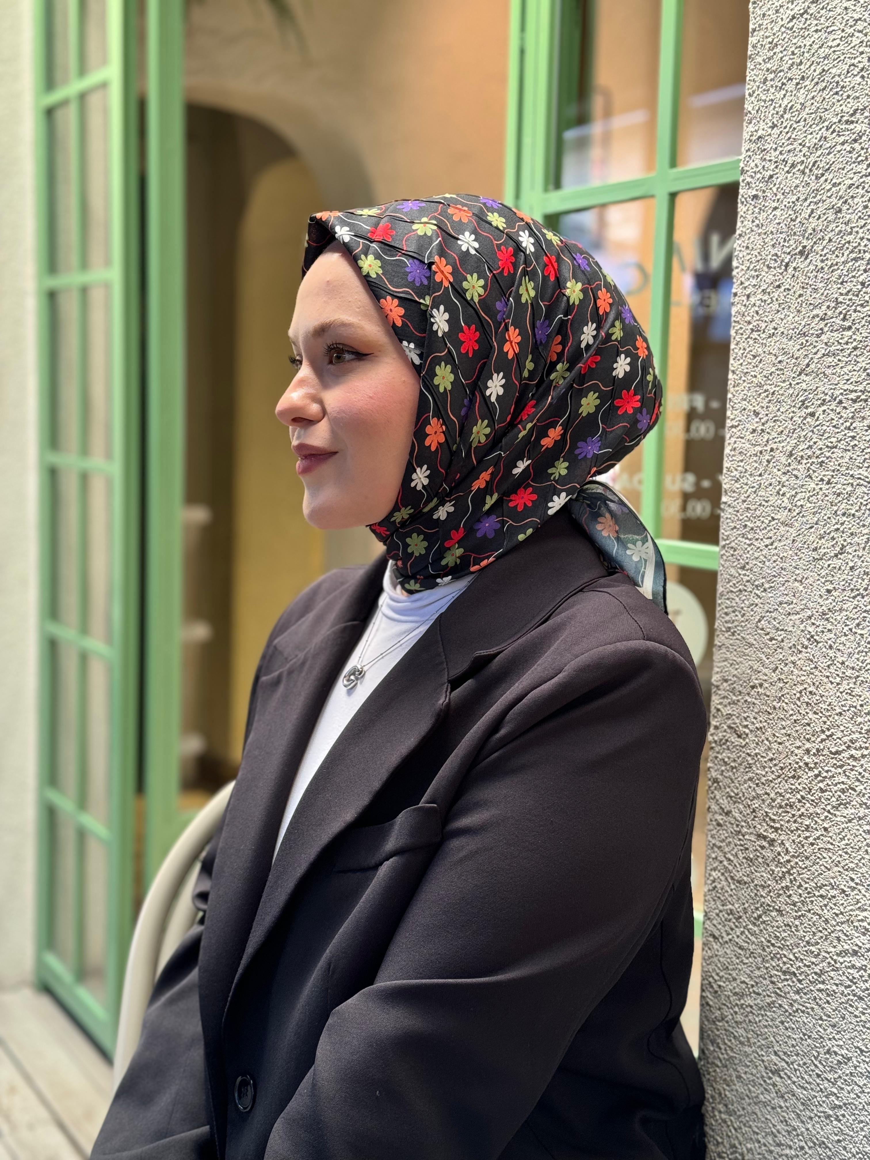 Locella Desenli Alfa Eşarp-4001