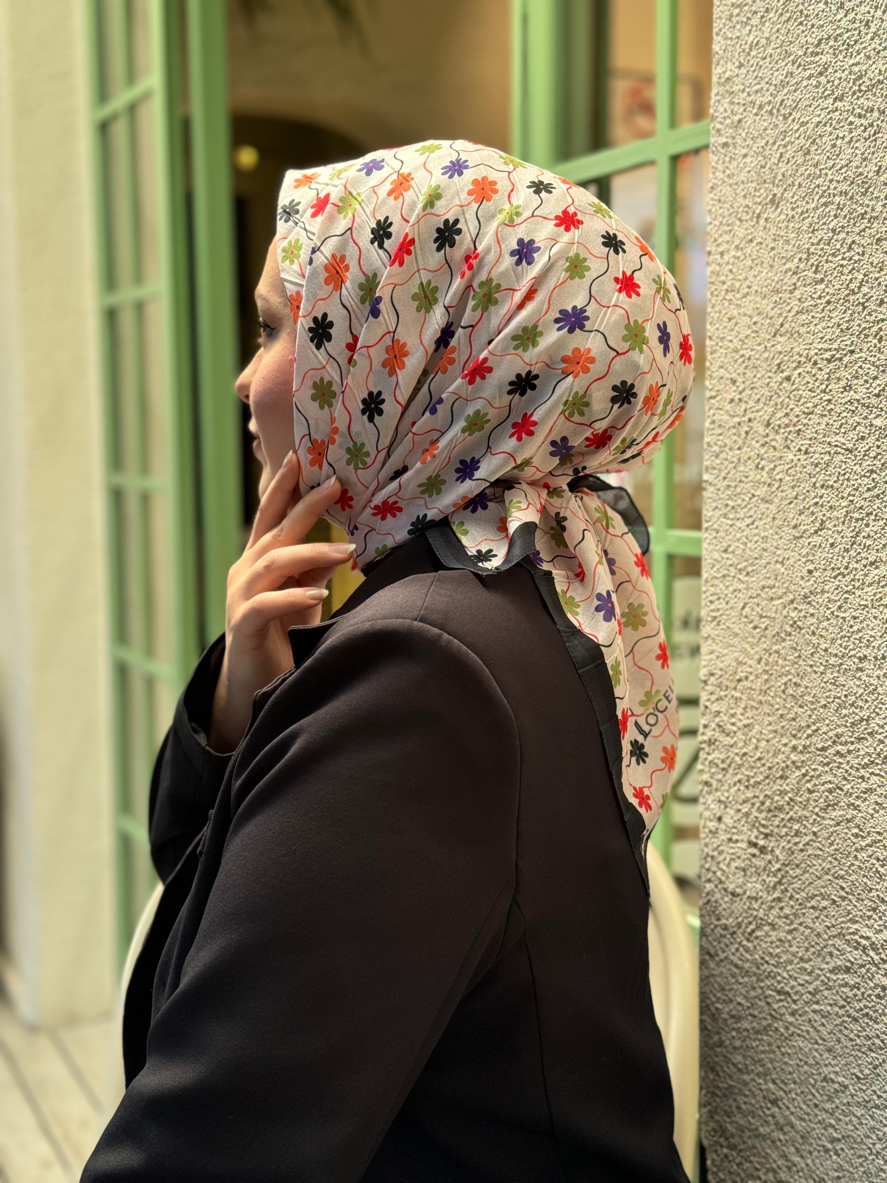 Locella Desenli Alfa Eşarp-4001