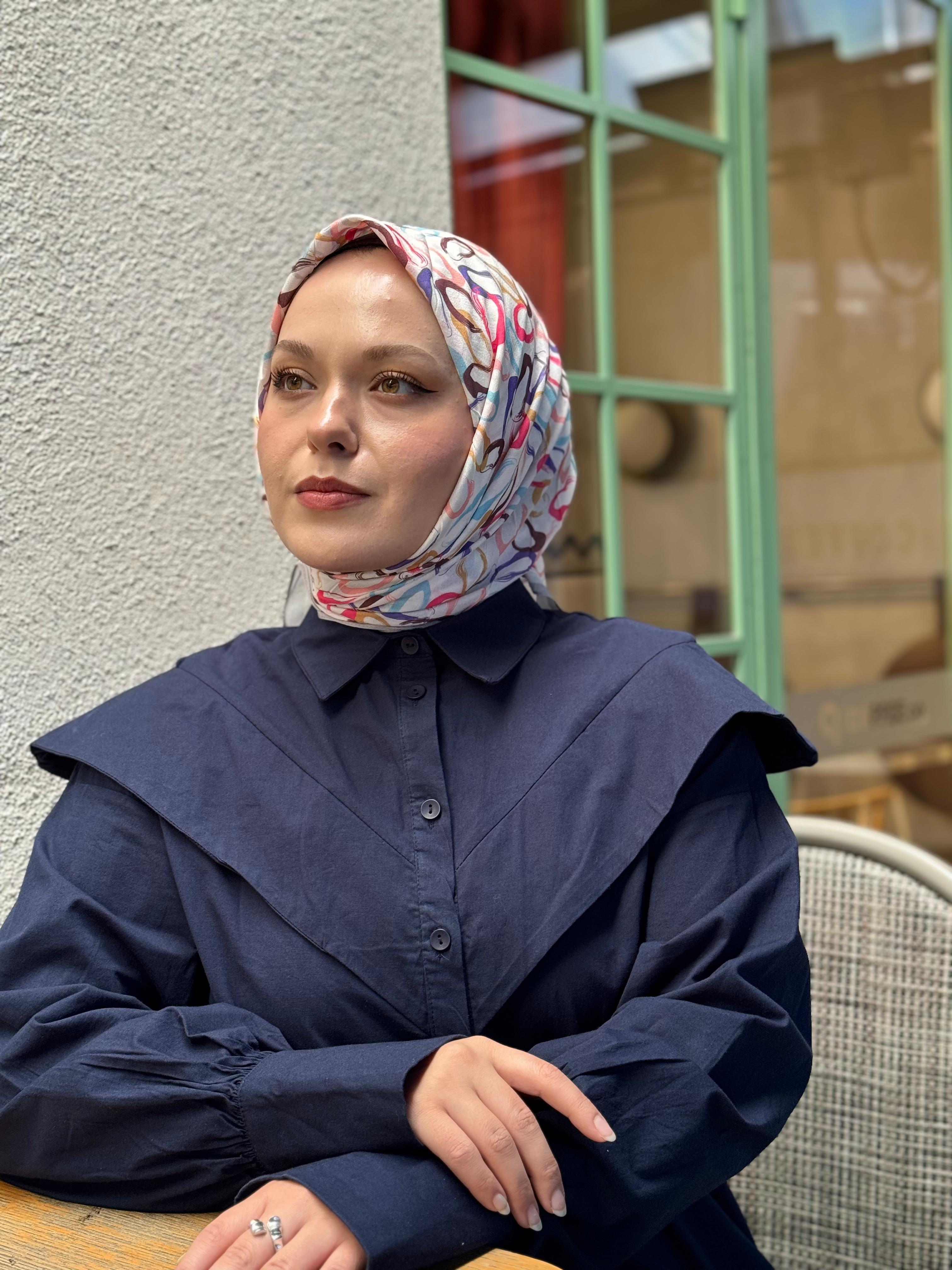 Locella Desenli Alfa Eşarp-4002