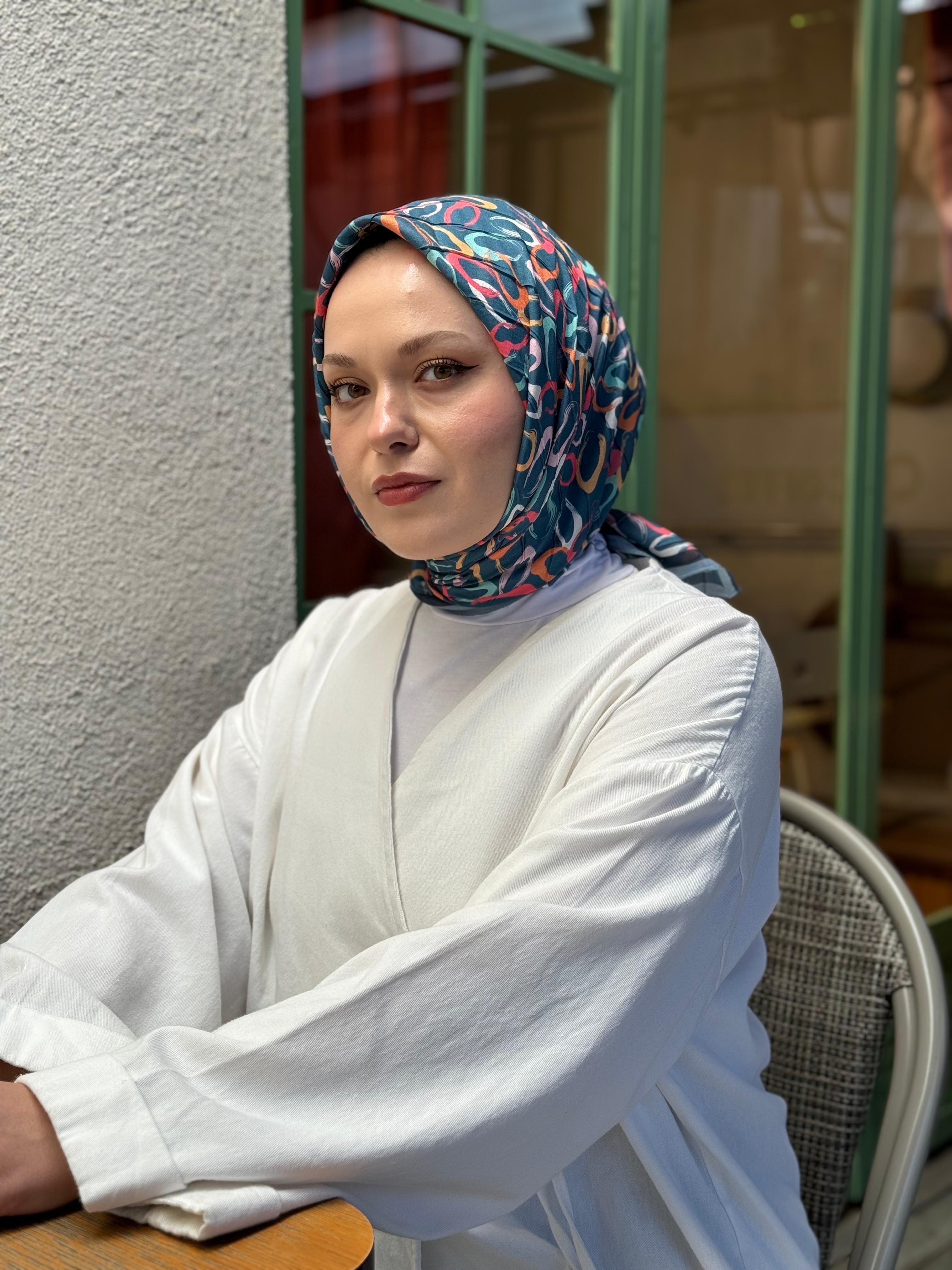 Locella Desenli Alfa Eşarp-4002