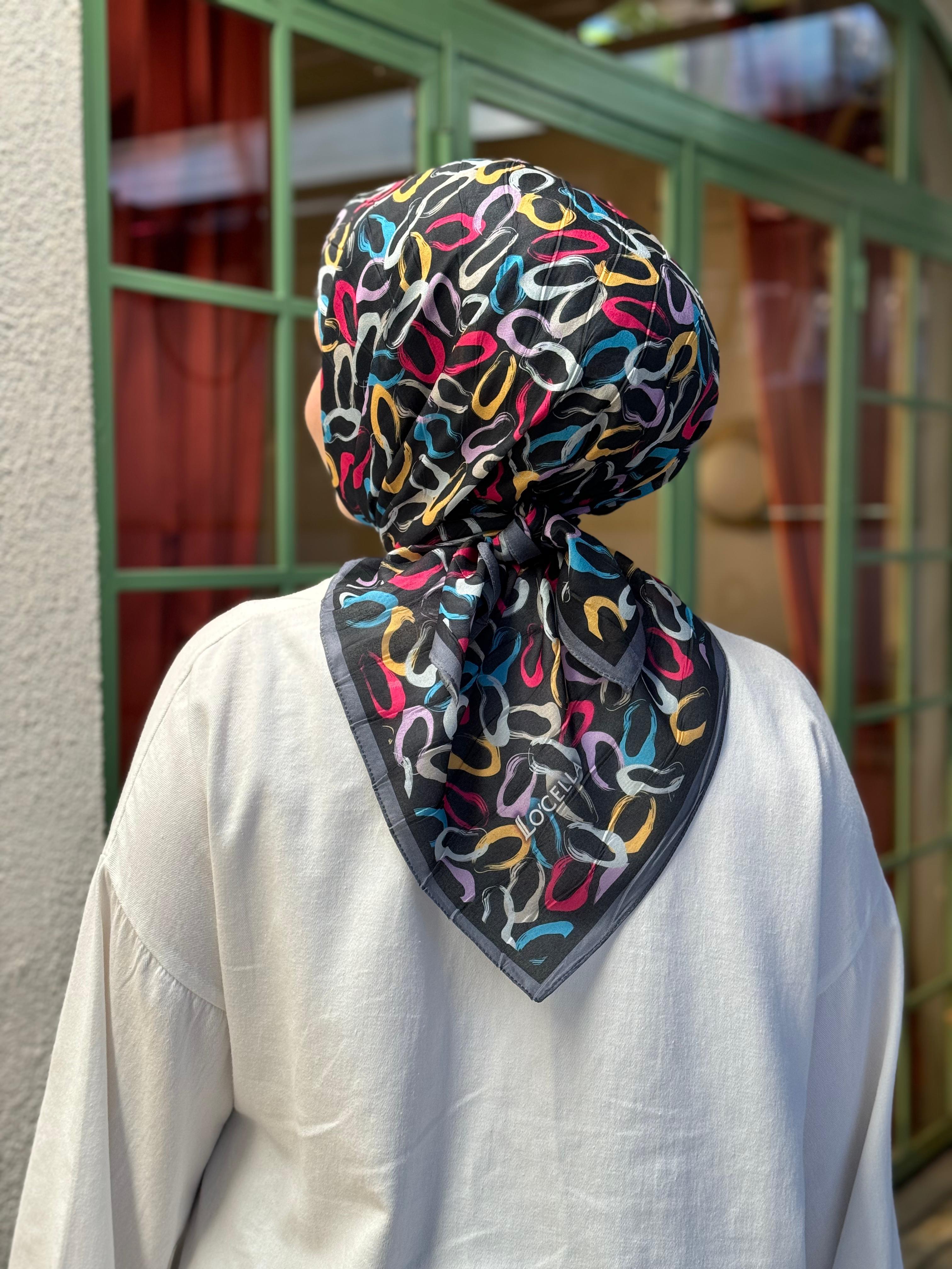 Locella Desenli Alfa Eşarp-4002