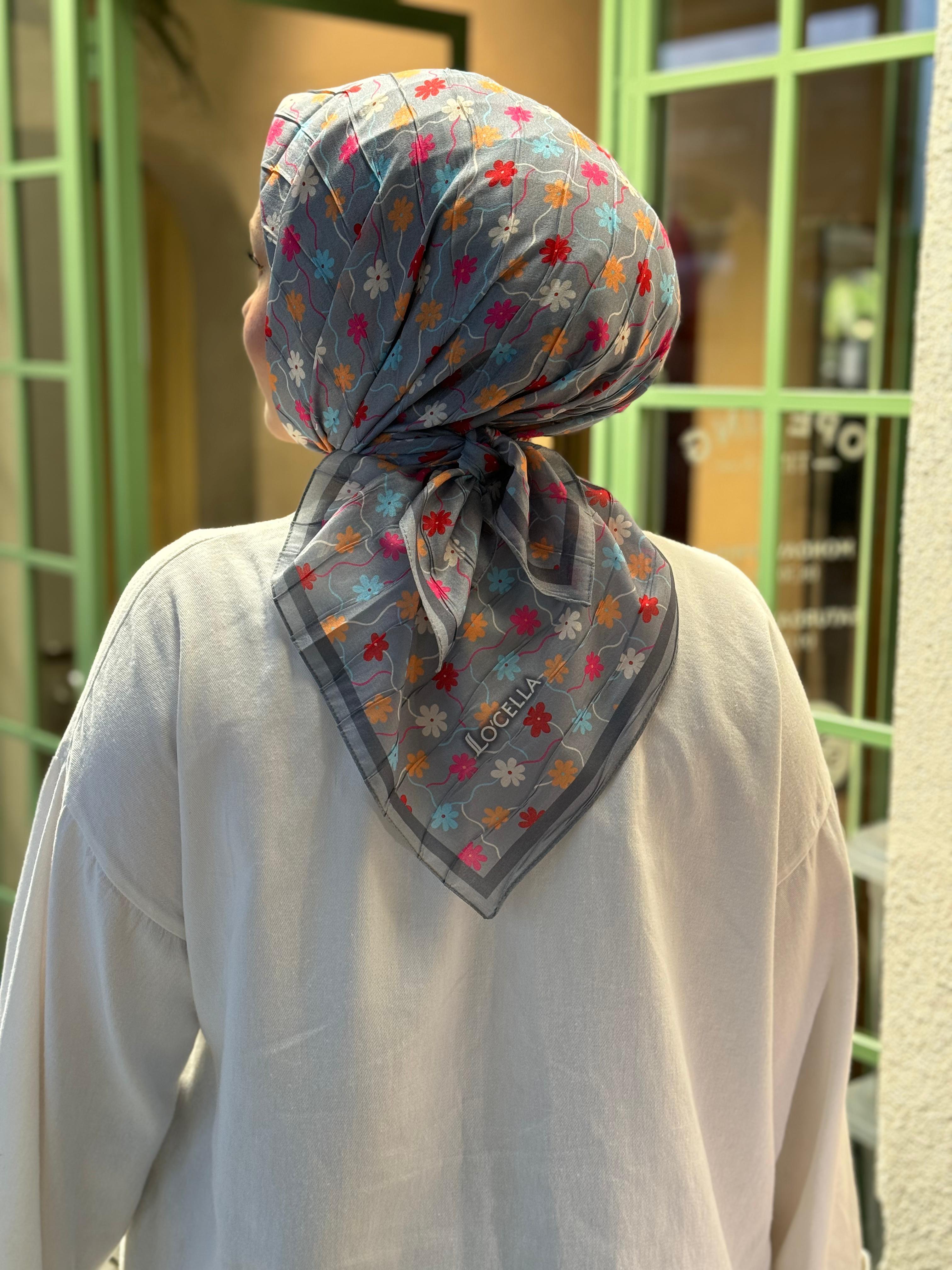 Locella Desenli Alfa Eşarp-4001