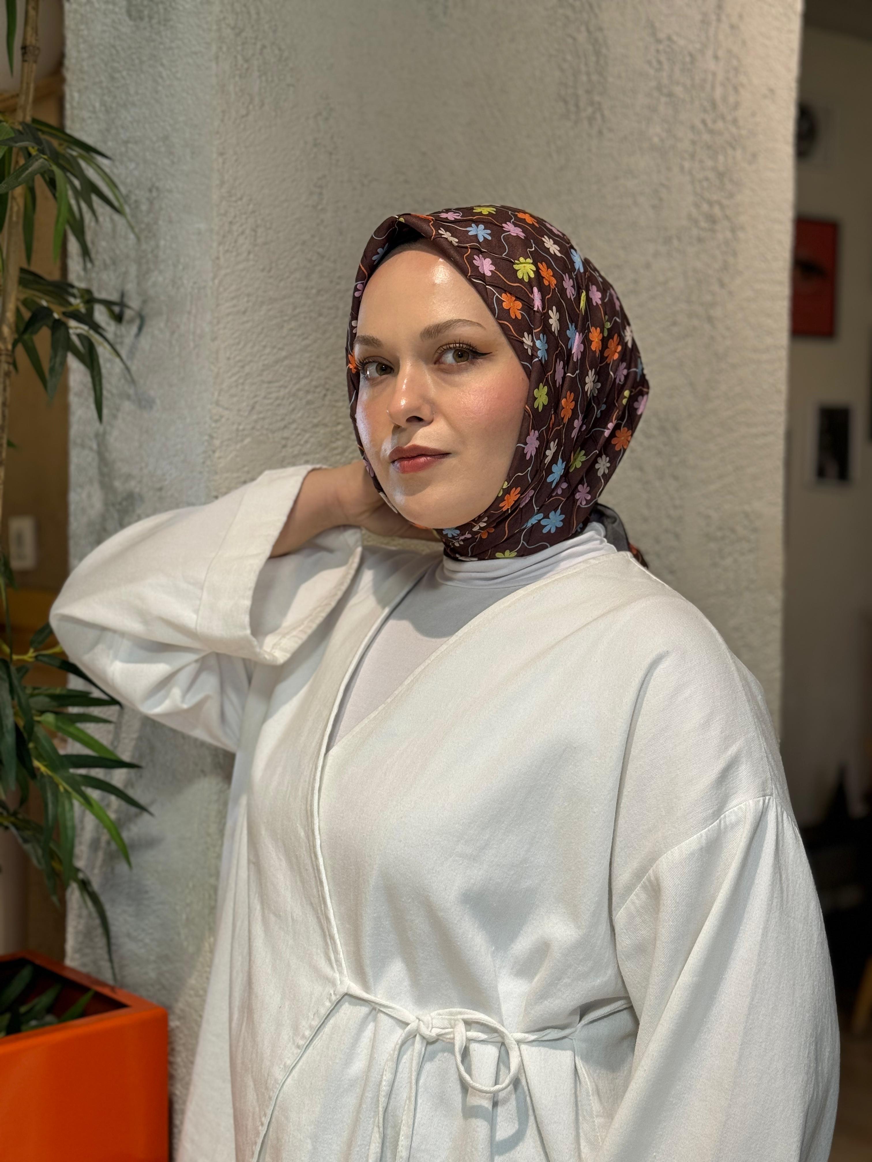 Locella Desenli Alfa Eşarp-4001