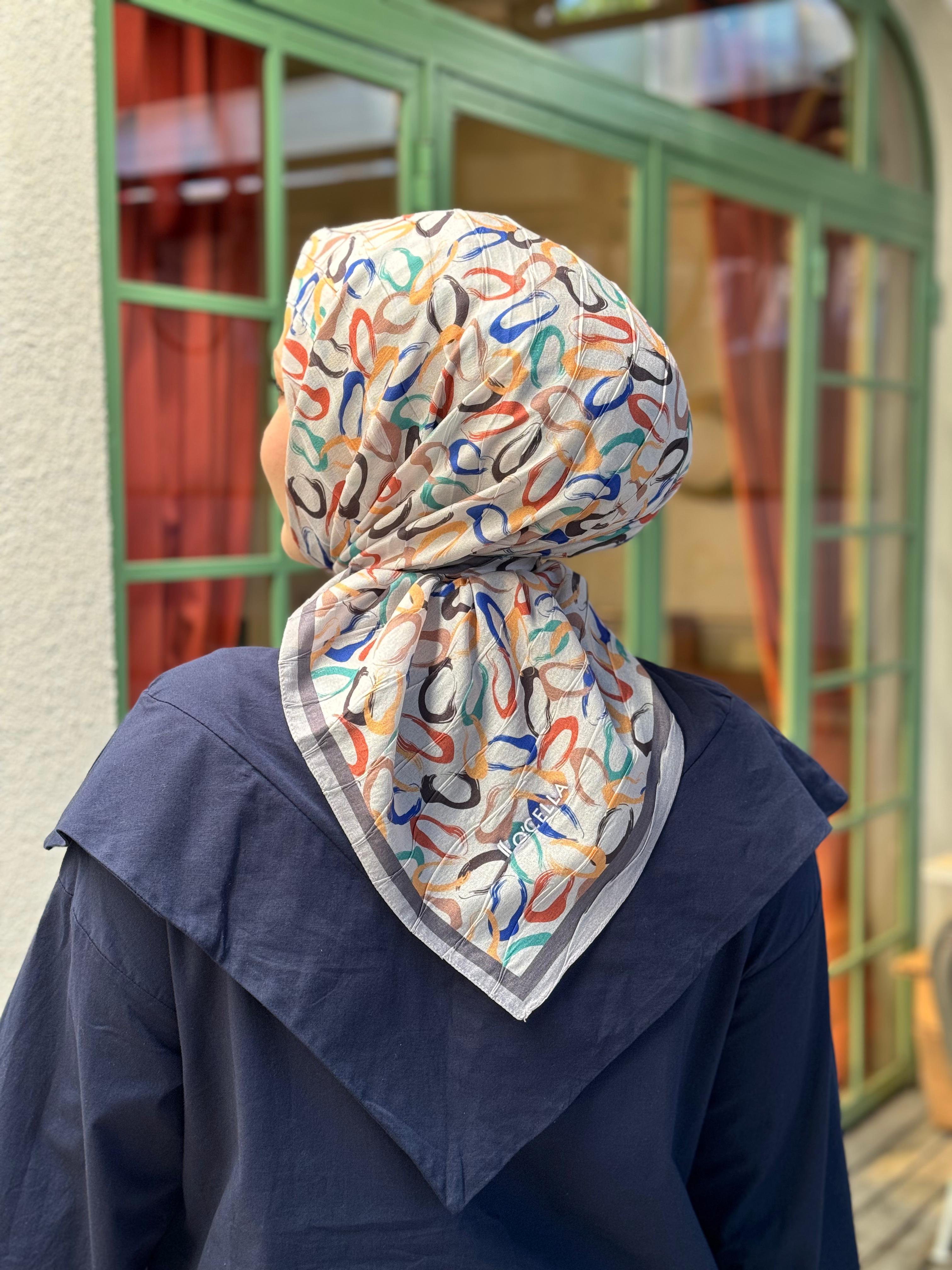 Locella Desenli Alfa Eşarp-4002