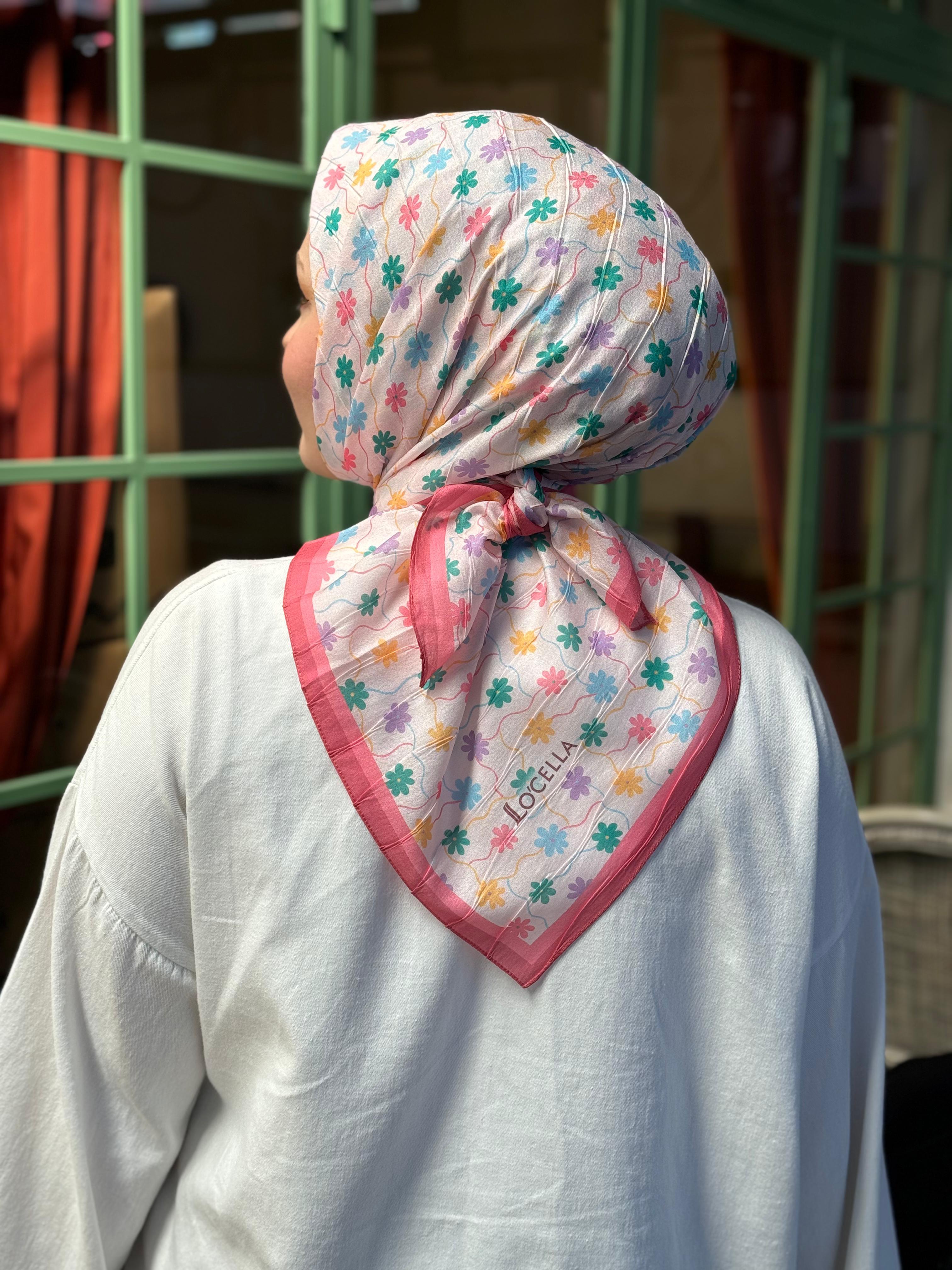 Locella Desenli Alfa Eşarp-4001