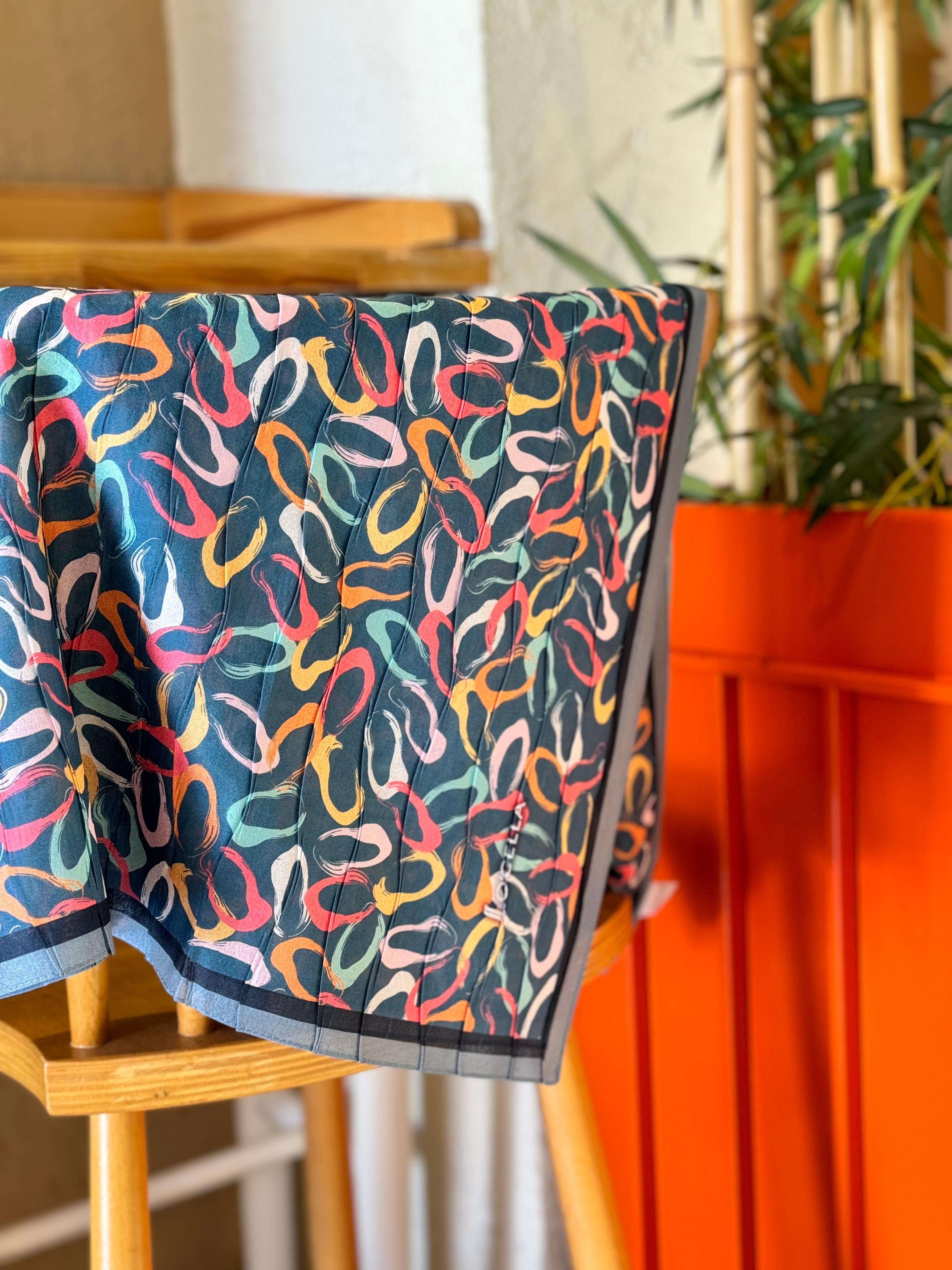 Locella Desenli Alfa Eşarp-4002